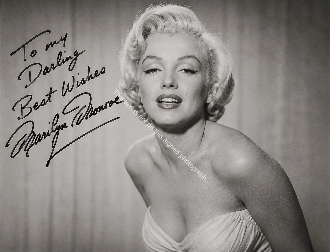 Marilyn Monroe Signed Autograph Photo Hollywood Actress Blonde Bombshell HD097
