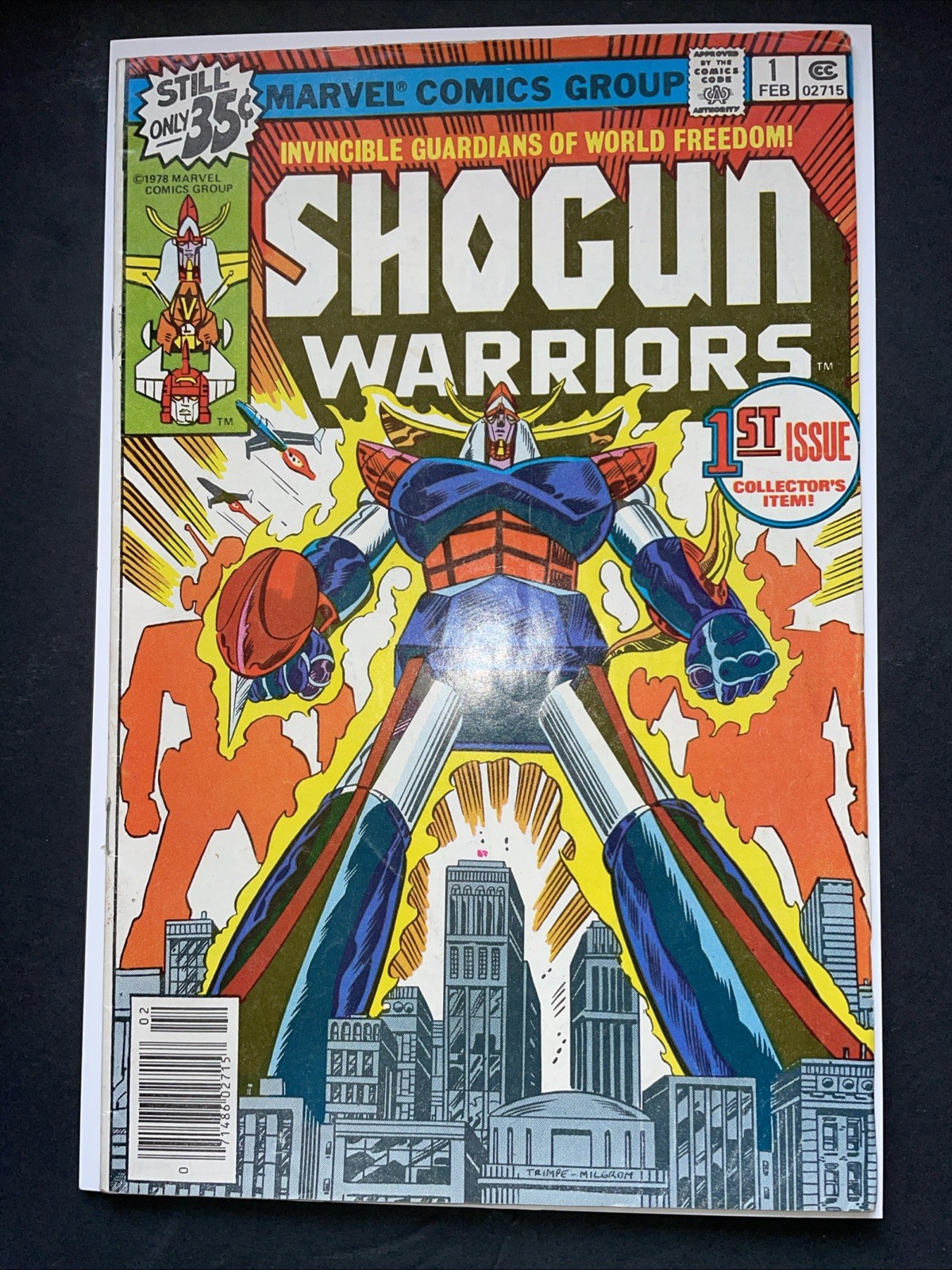 Comic Shogun Warriors Feb No.1 35 Cents