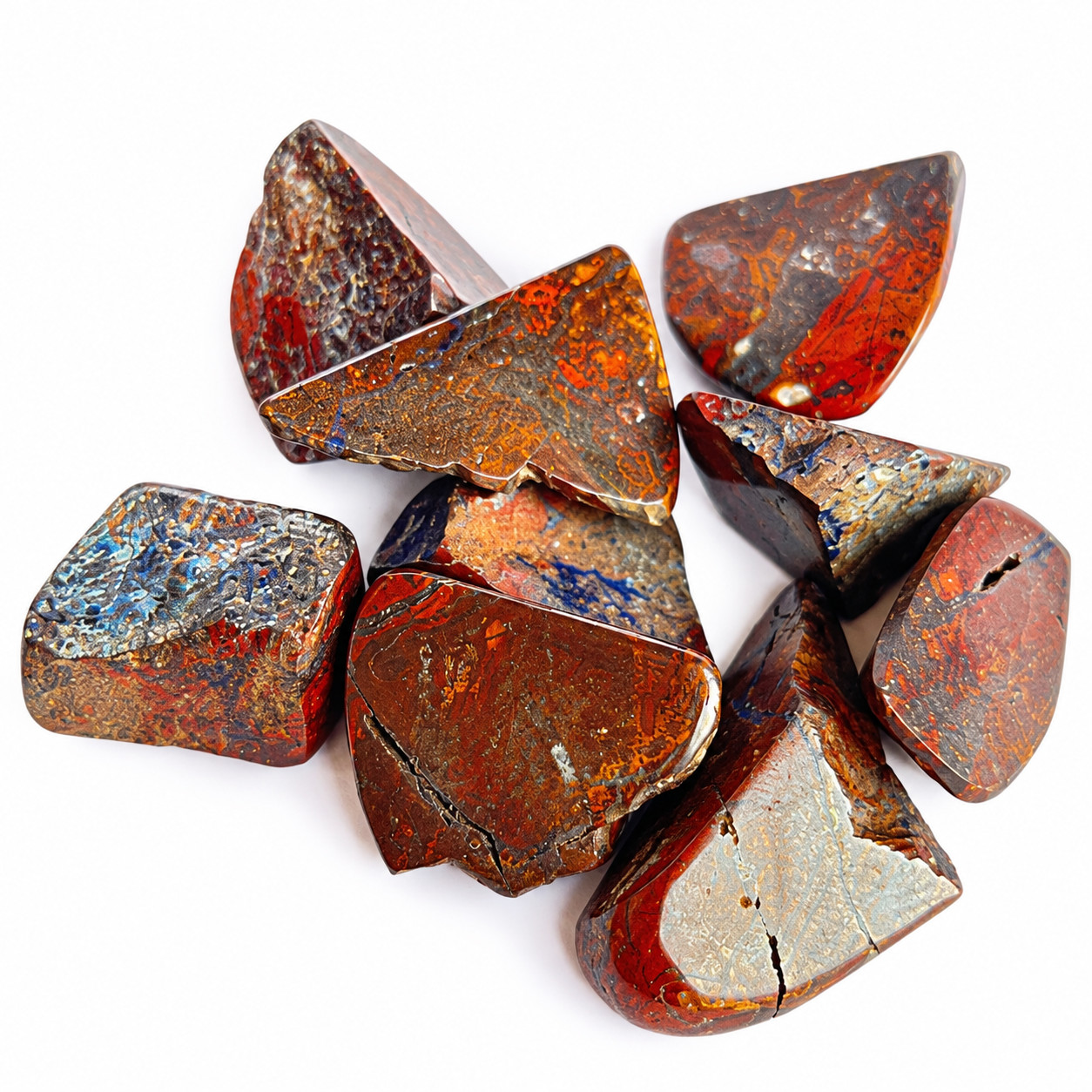 Natural Zarinite Druzy Raw Crystals 9 Pc Collector Mineral Specimen Lot 50g