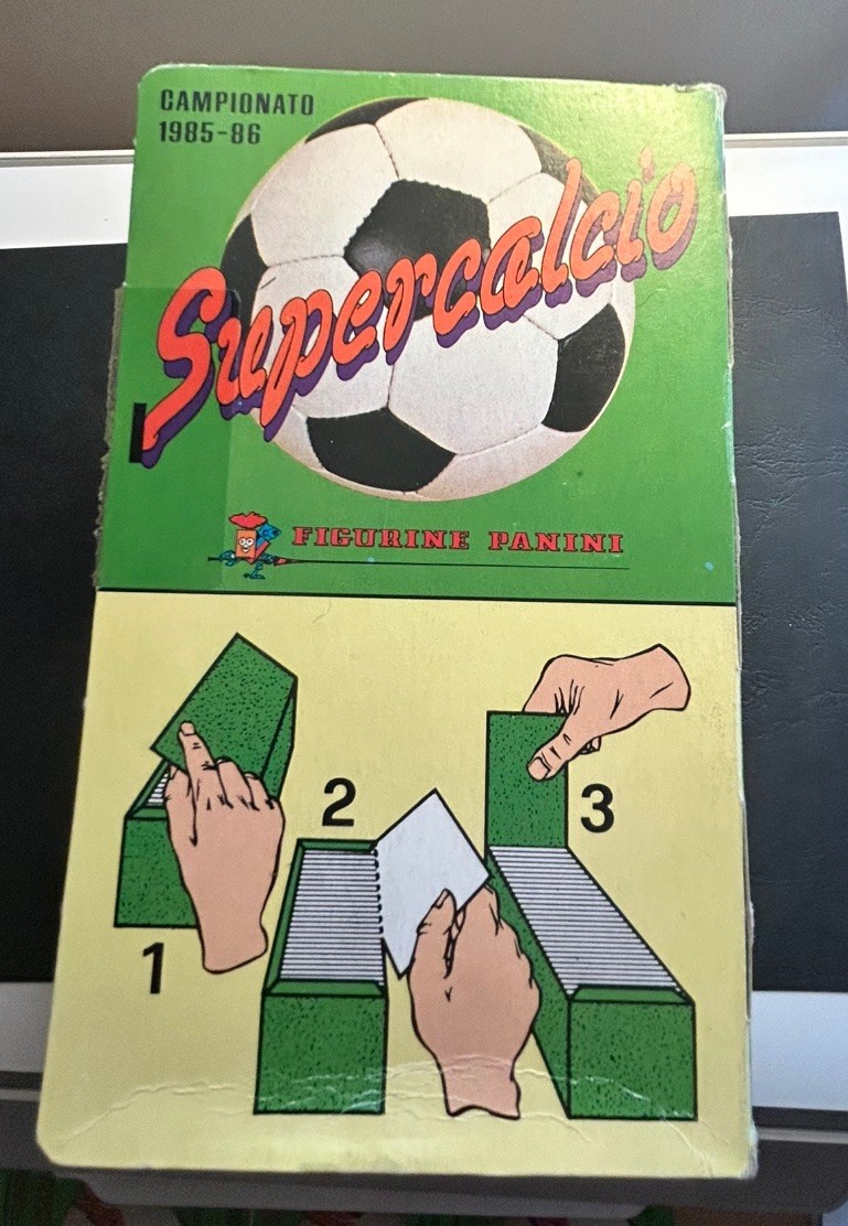 1985-86 Panini Supercalcio Empty Box Excellent Condition Rare