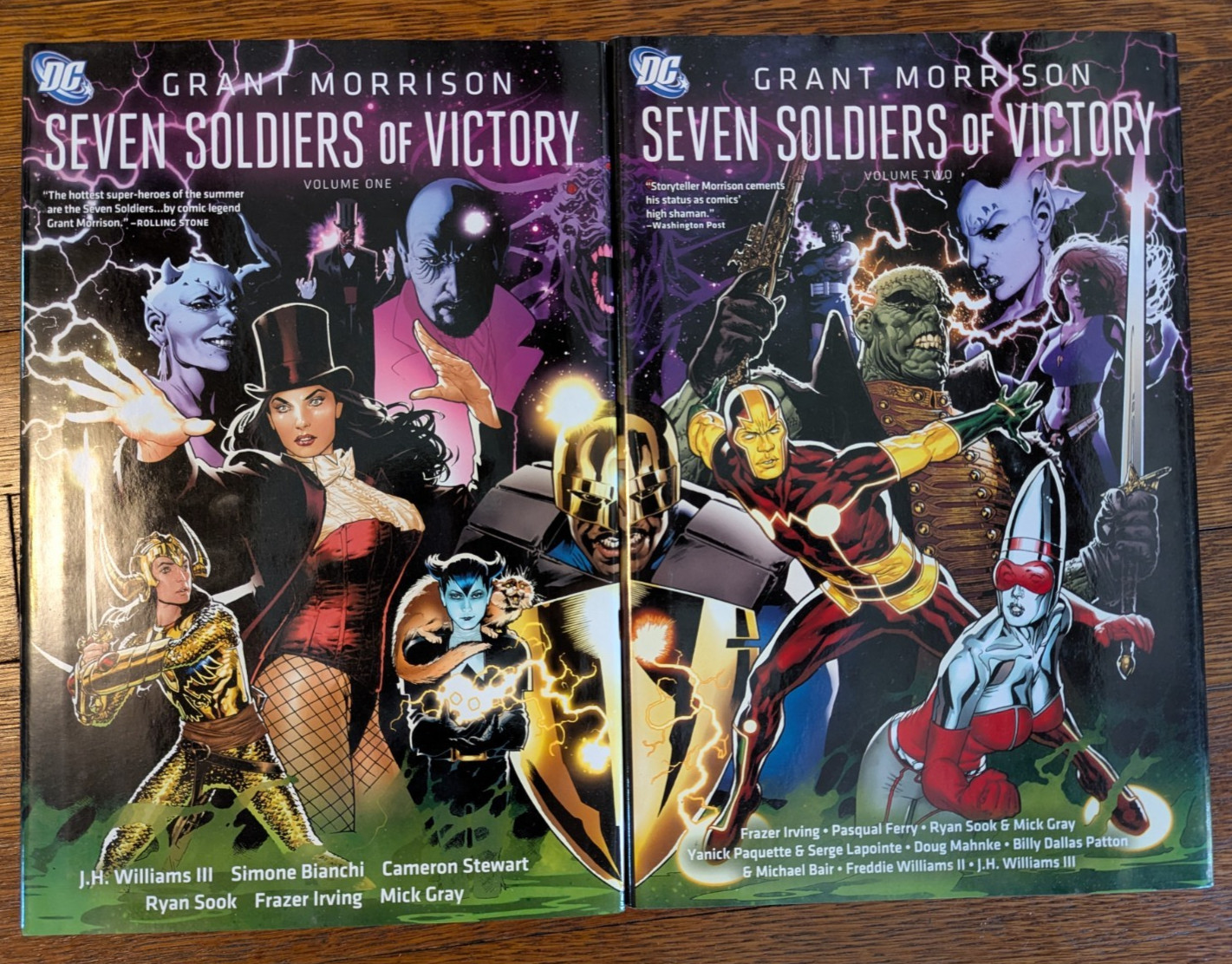 Seven Soldiers of Victory Grant Morrison DC hardcover HC vols 1 2