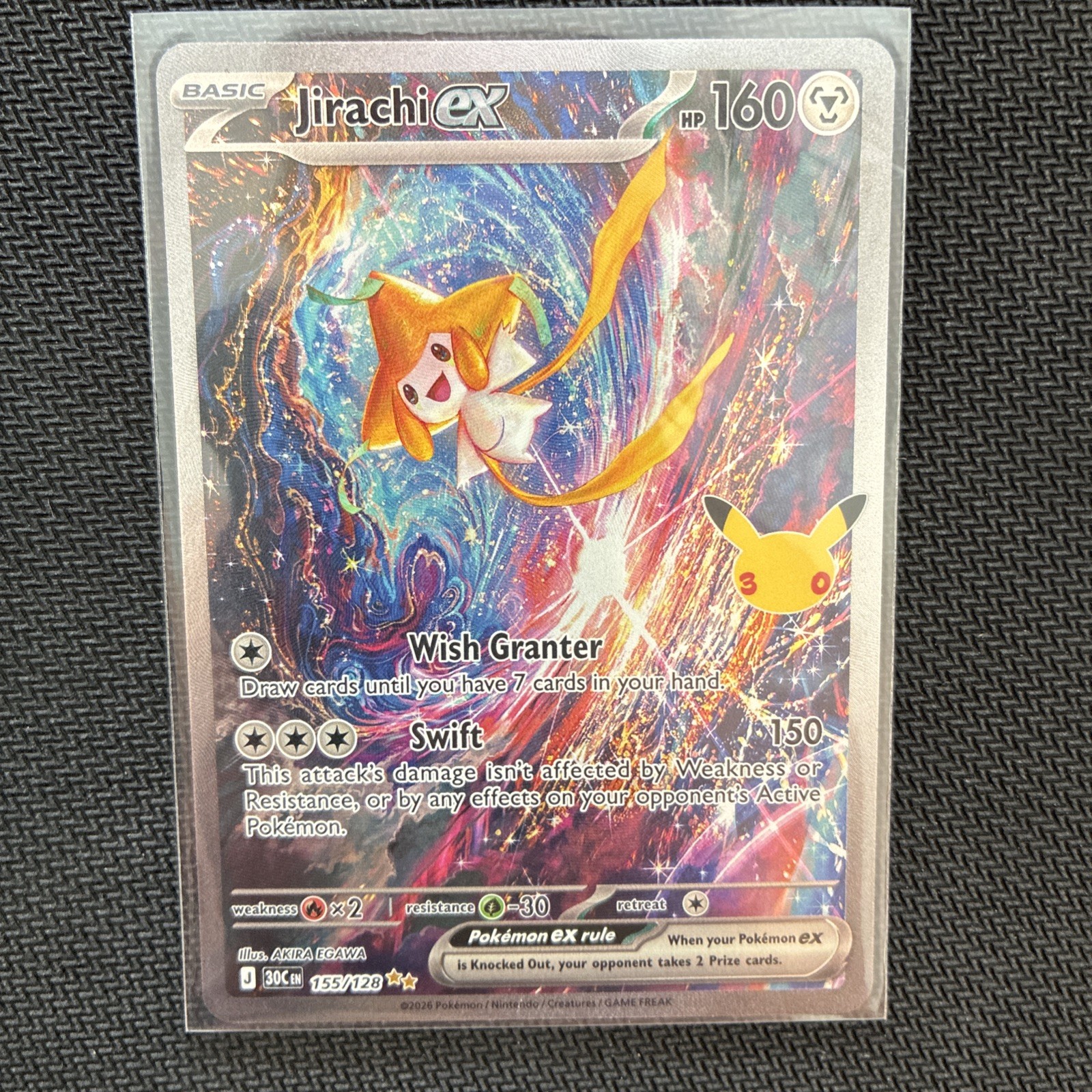 Pokémon TCG. Jirachi EX 30th Celebration 155/128