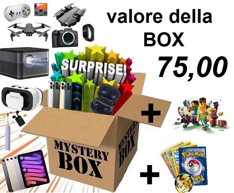 MISTERY lot ELECTRONIC BOX + POKÉMON + MINECRAFT - SUPER SURPRISE €75