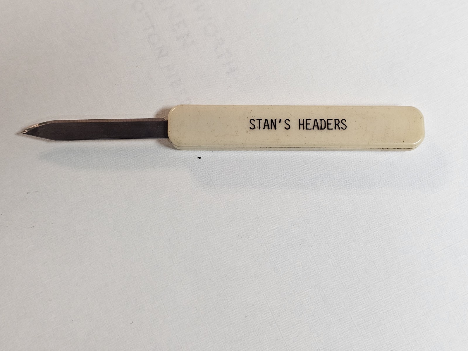 Vintage Stan's Headers Pocket Knife Advertisement South Gate Cali Hot Rod Racing