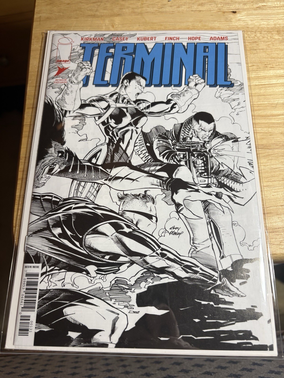 Image Comics Terminal Single Issue Comic Book - Kirkman/Casey, B&W, Kubert Cover