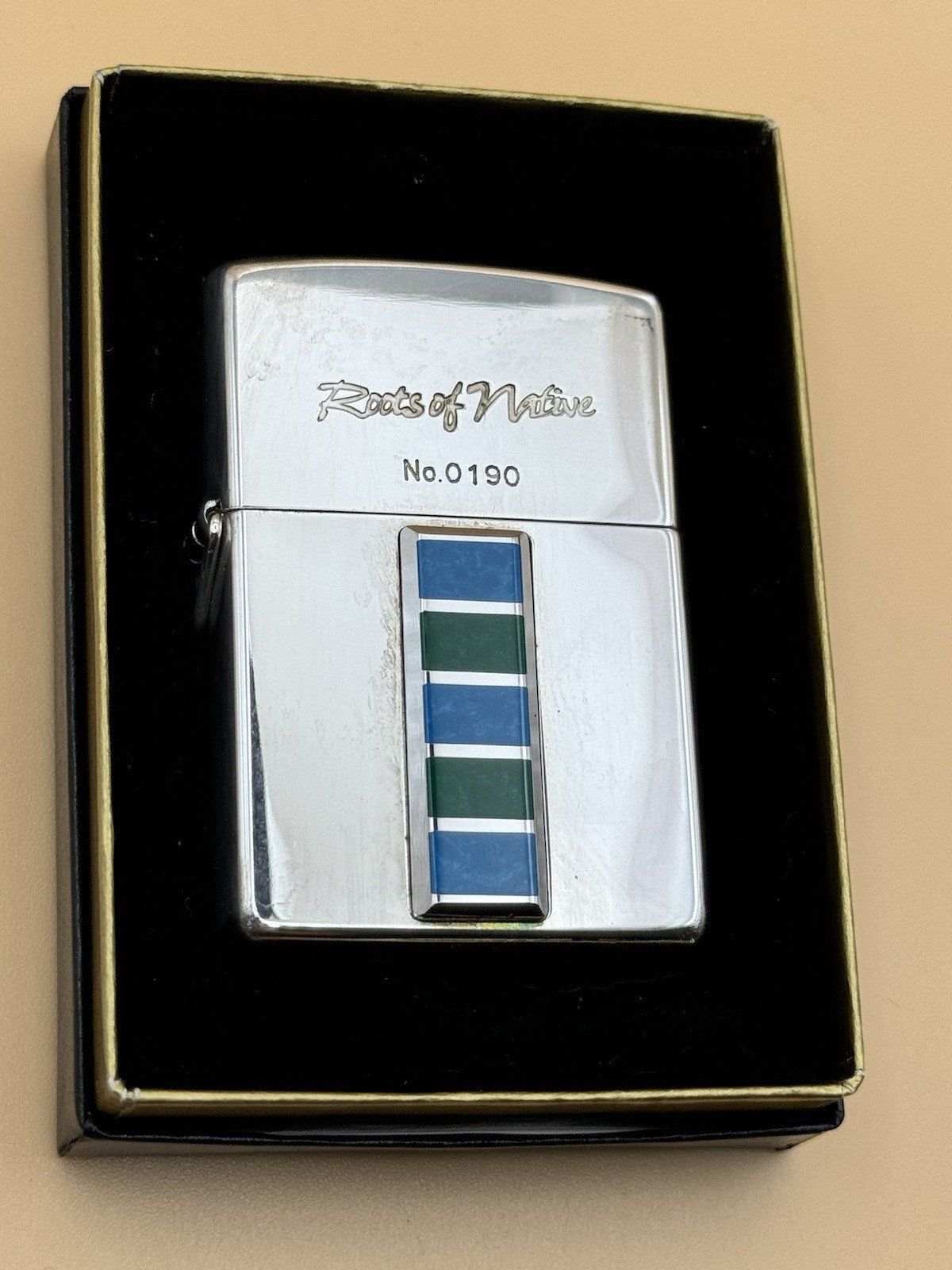Rare Japan Loss proof Vintage 2001 Roots Of Native No. 190 Zippo lighter New B66