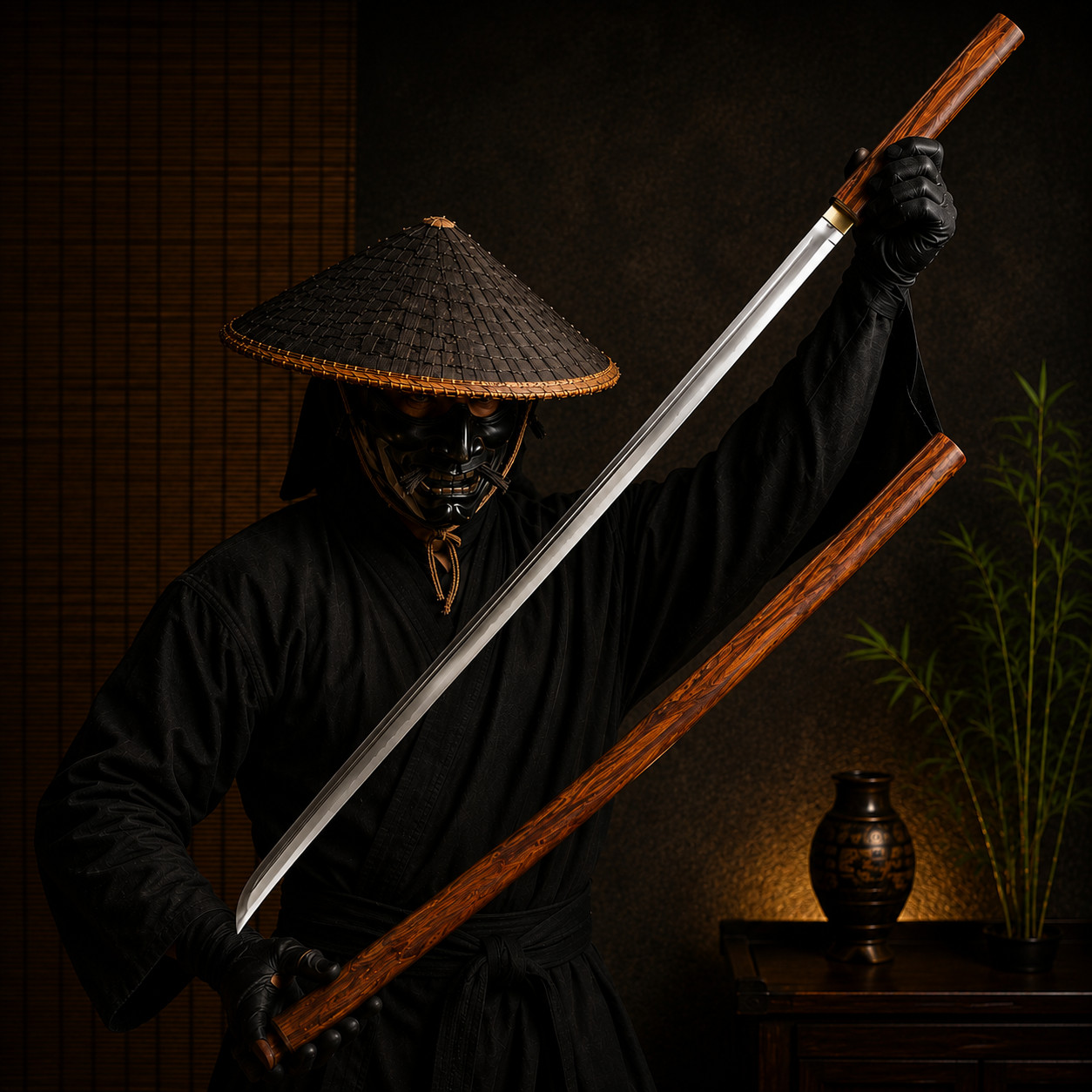 Handforged Tanto Ninja Katana Sword 40\