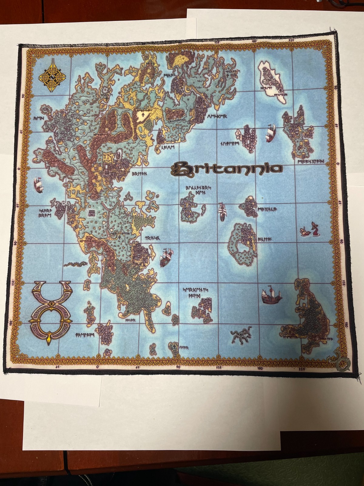 Ultima Online Cloth Map and pin included will be gone quick