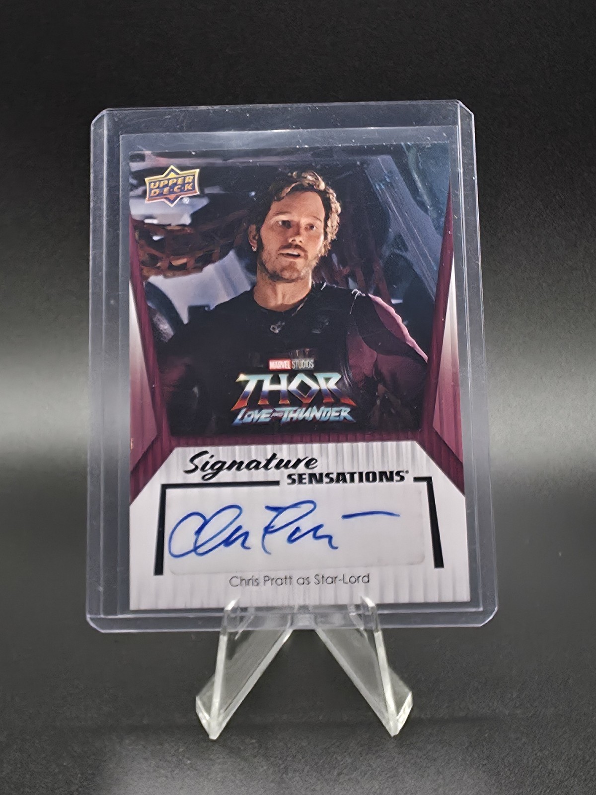 2024 UD Marvel Chris Pratt as Star-Lord Signature Sensations Auto