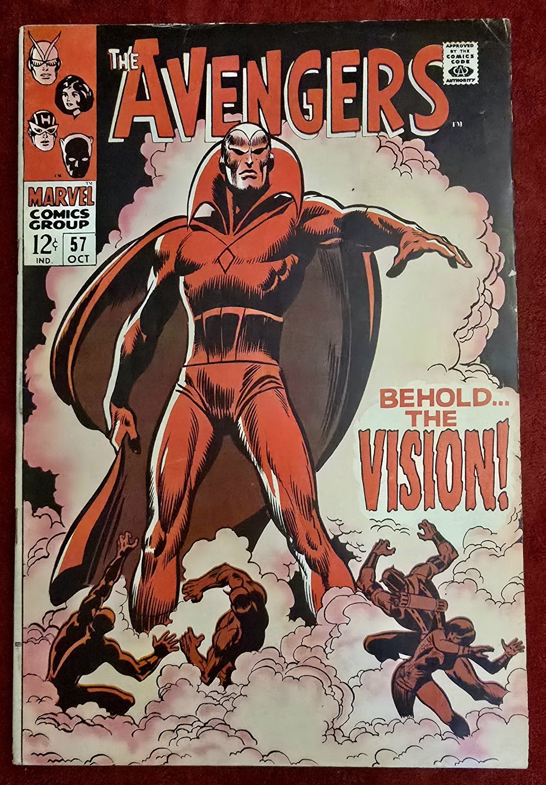 Avengers #57 1968~ FINE 5.5-6.0~ Marvel~ 1st Vision~ Roy Thomas~ VisionQuest MCU