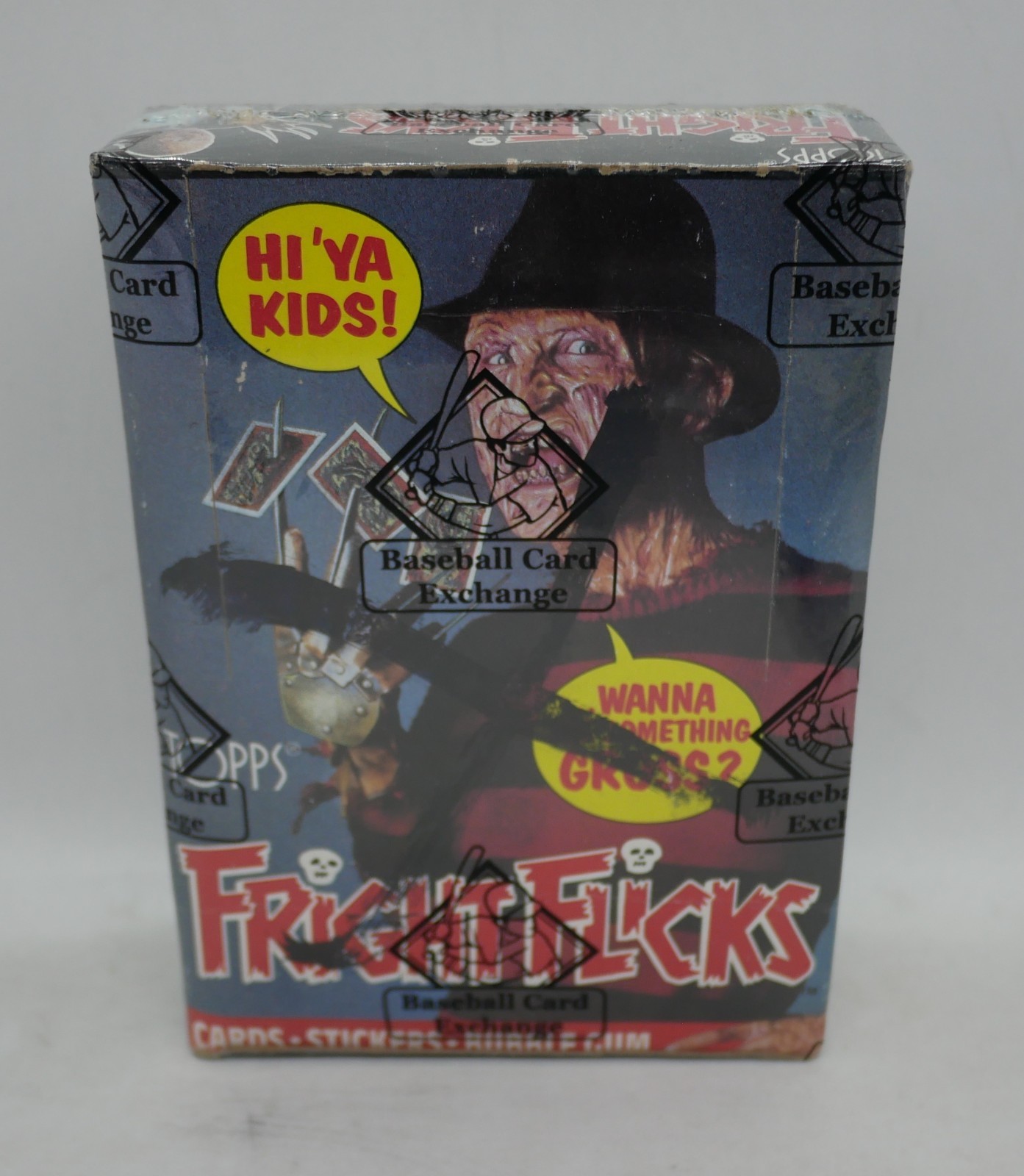 1988 TOPPS FRIGHT FLICKS (BBCE) SEALED UNOPEN WAX BOX (36 PACKS)