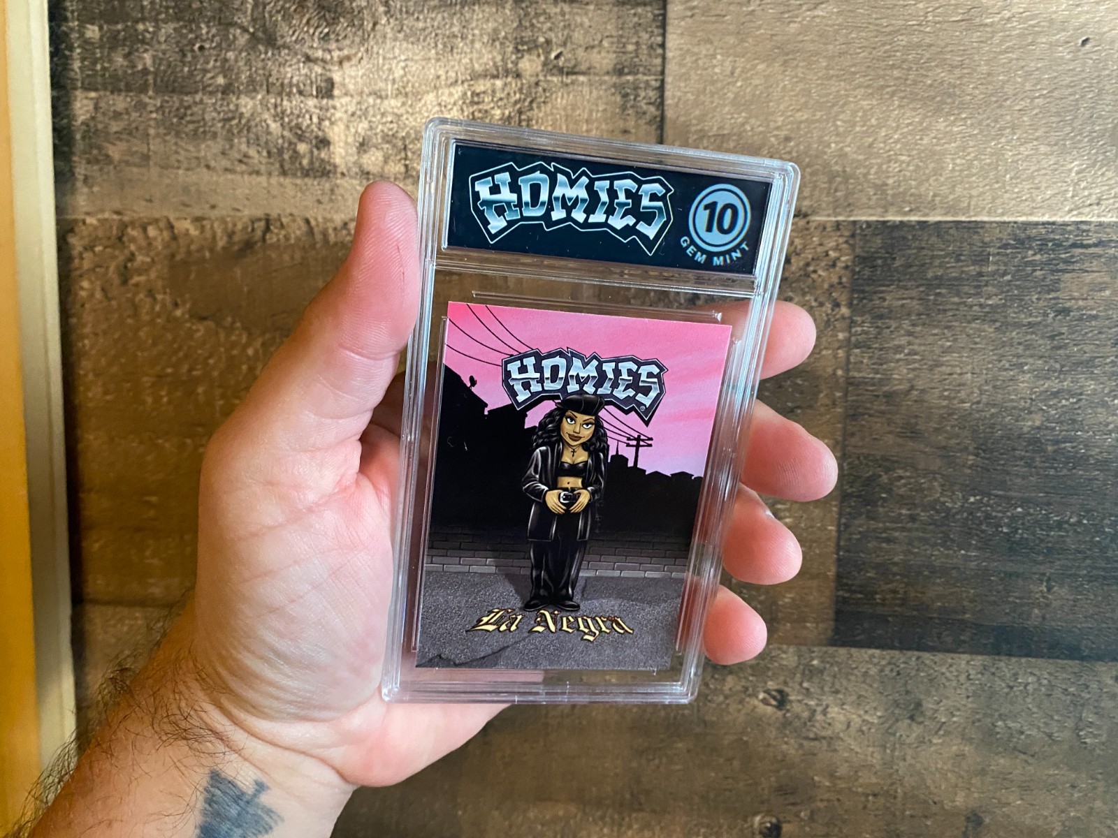 Homies La Negra Card VTG 2004 Gem Mint 10 Graded Slab Comic NECA David Gonzales