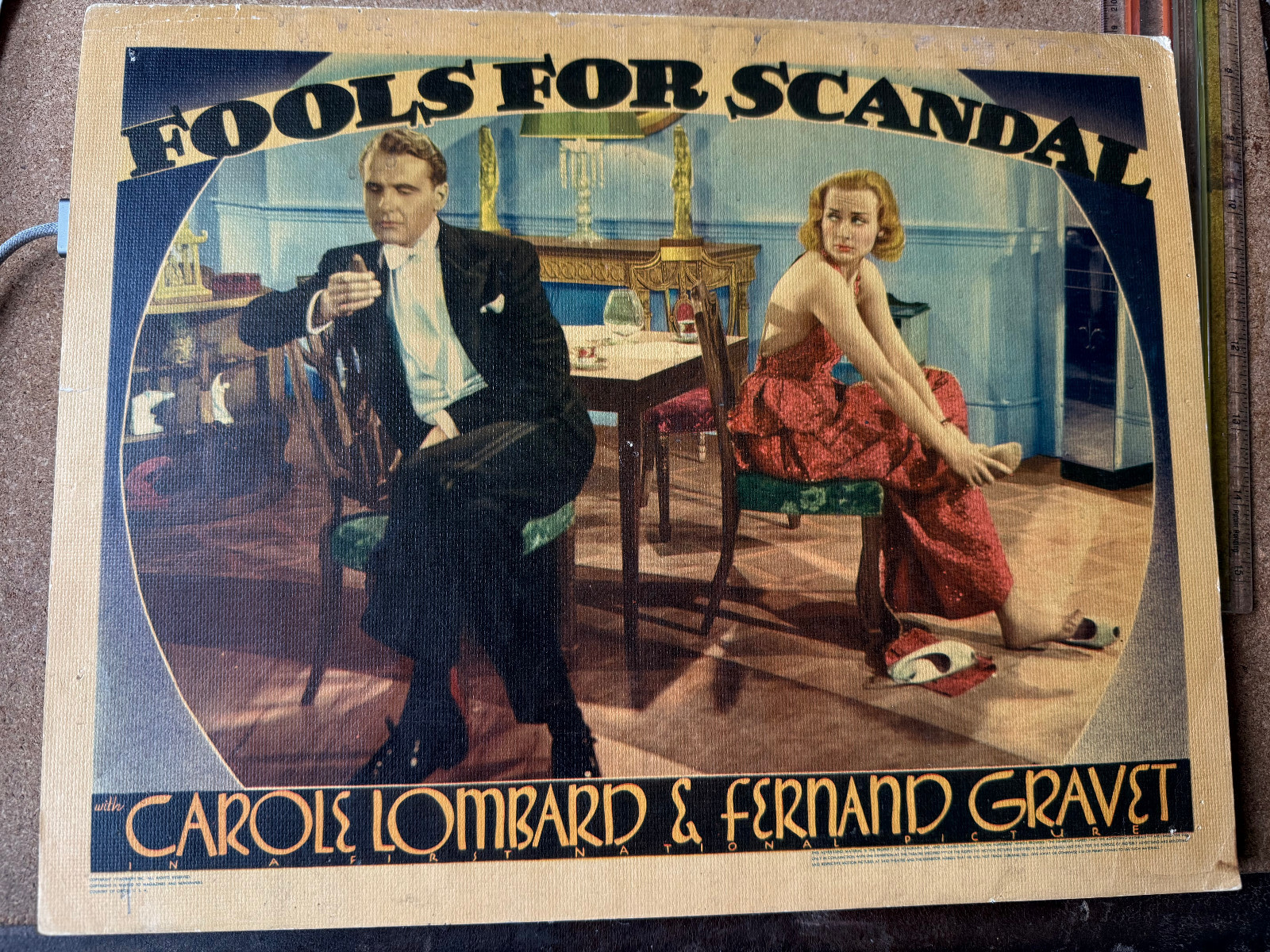 Fools For Scandal 1938 First National 11x14\