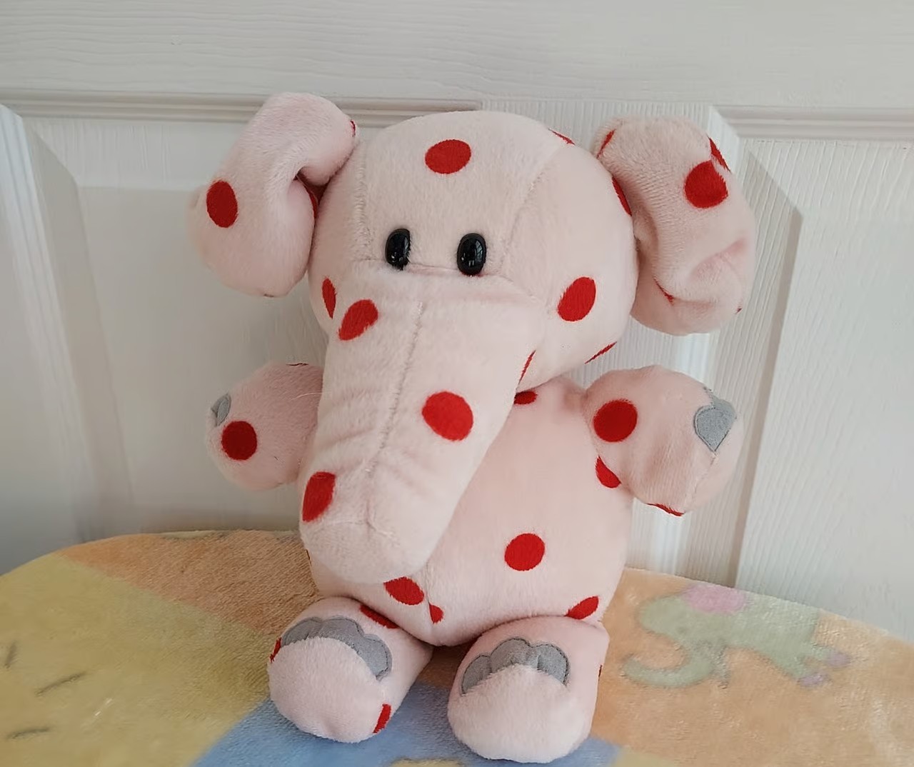 1998 Large 12” Pink Spotted Elephant Vintage CVS Plush Rudolph Reindeer Misfit