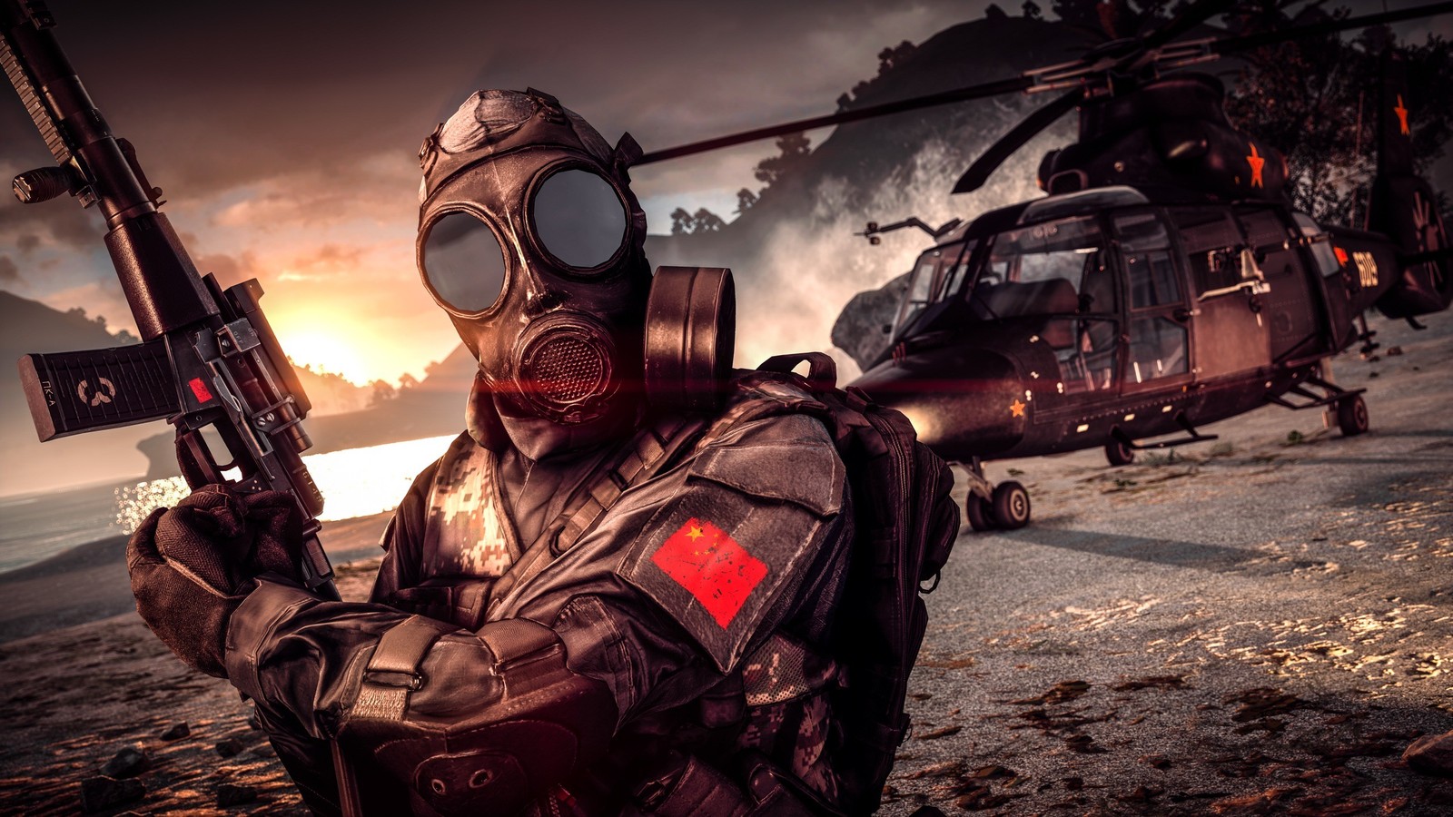 Battlefield 4 military helicopters EA DICE Electronic Arts AS Val 11x17 Poster