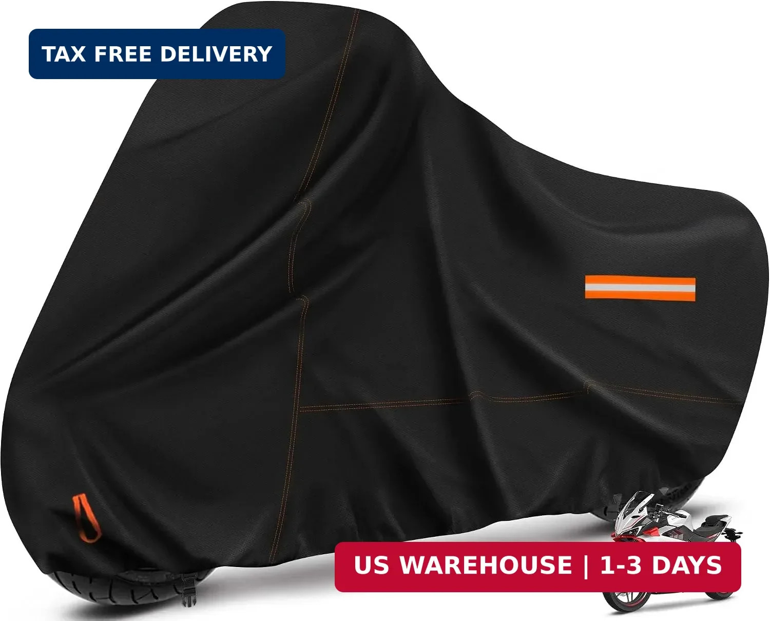 Motorcycle Cover 210D Oxford Fabric Motorcycle Covers Waterproof Outdoor Windpro