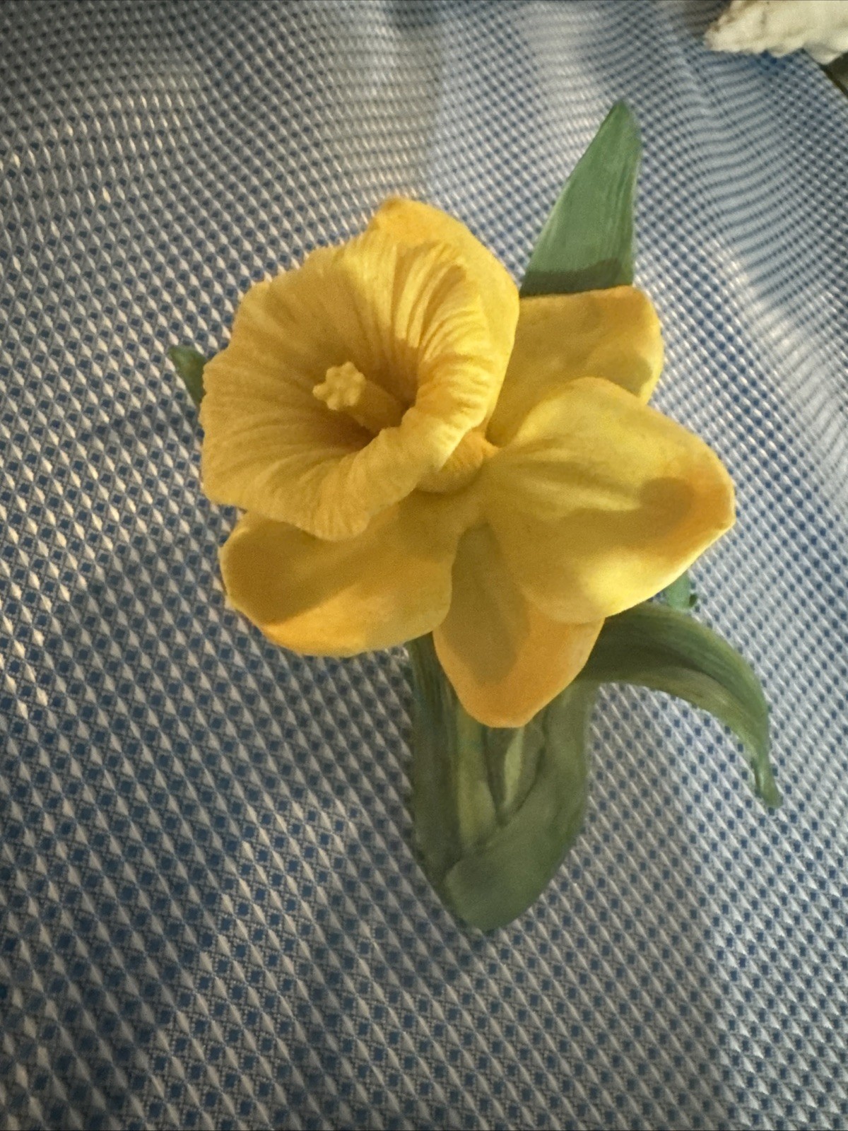 Vintage Lenox Fine Porcelain  Daffodil Flower 1989 A Rare Find