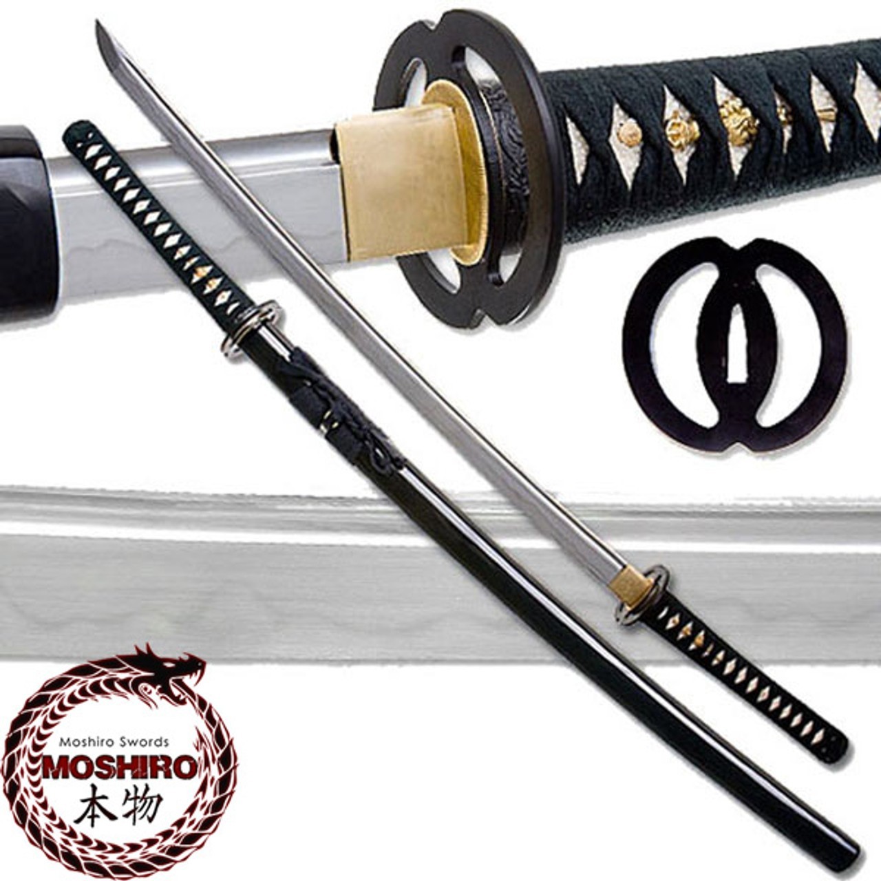MOSHIRO Clay Tempered 1060 High Carbon Steel Katana- Certified RfB Sword