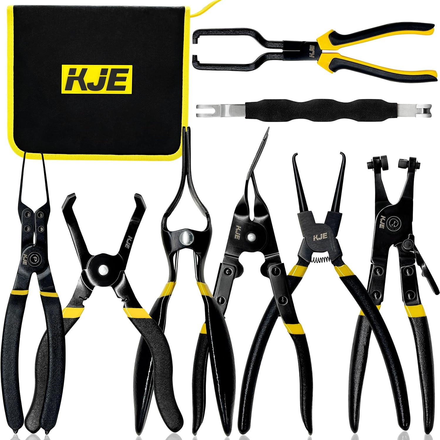 8PCS Fuel Line Pliers Set, Fuel Line Disconnect Tool Set with Fuel Filter Calipe
