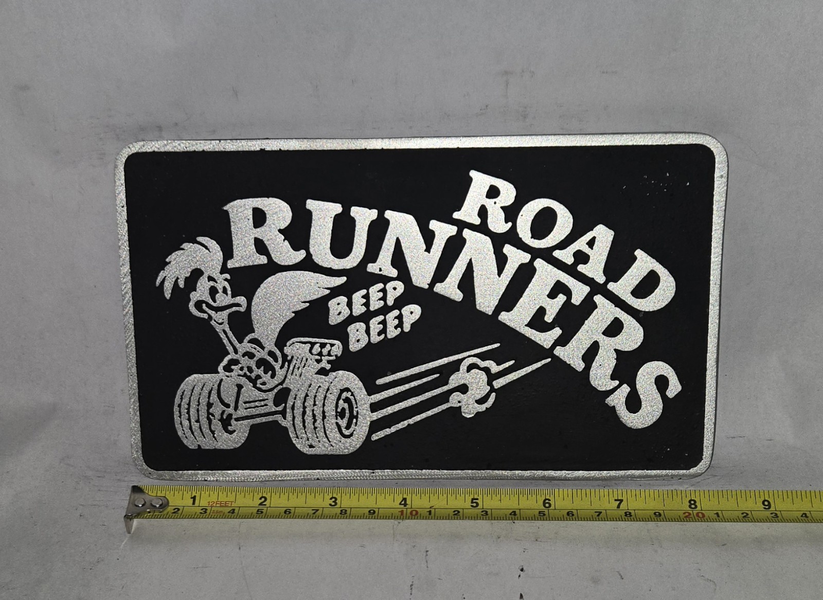 ROAD RUNNERS  Cast Aluminum Car Club Plaque
