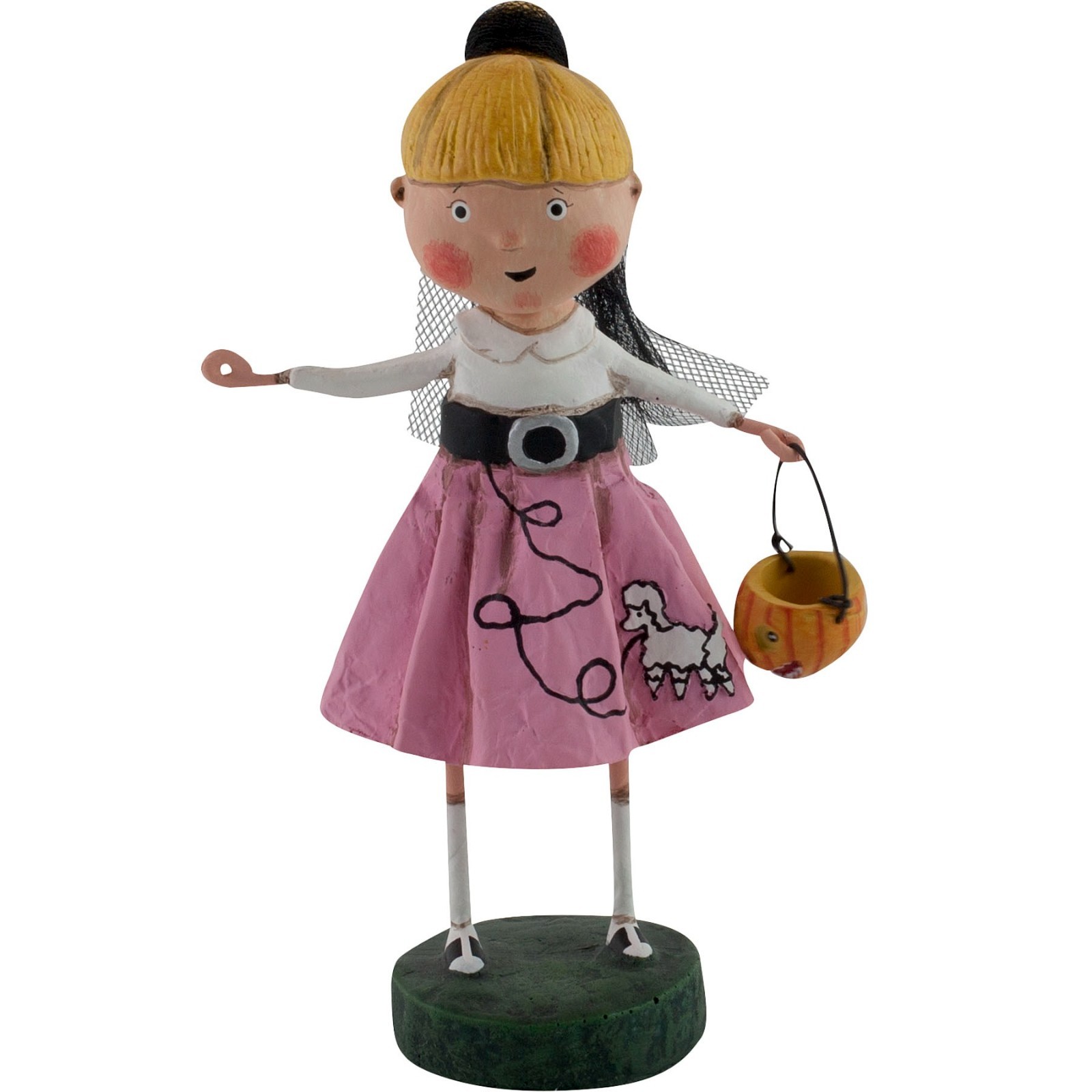 Lori Mitchell Nifty Nelda Poodle Skirt Halloween Trick or Treater Folk Figure