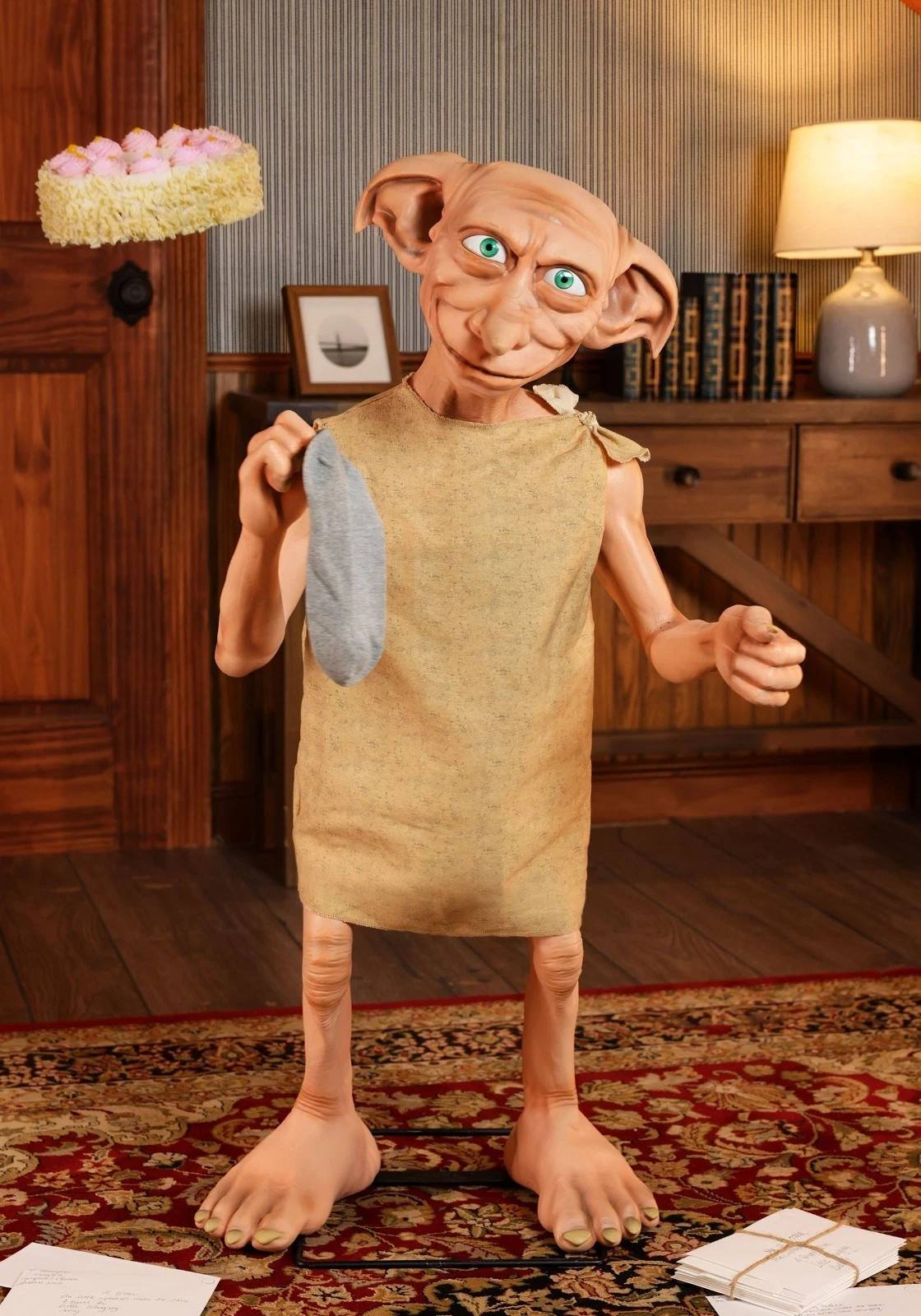 3.5 FT ANIMATED DOBBY FROM HARRY POTTER HALLOWEEN ANIMATRONIC PROP