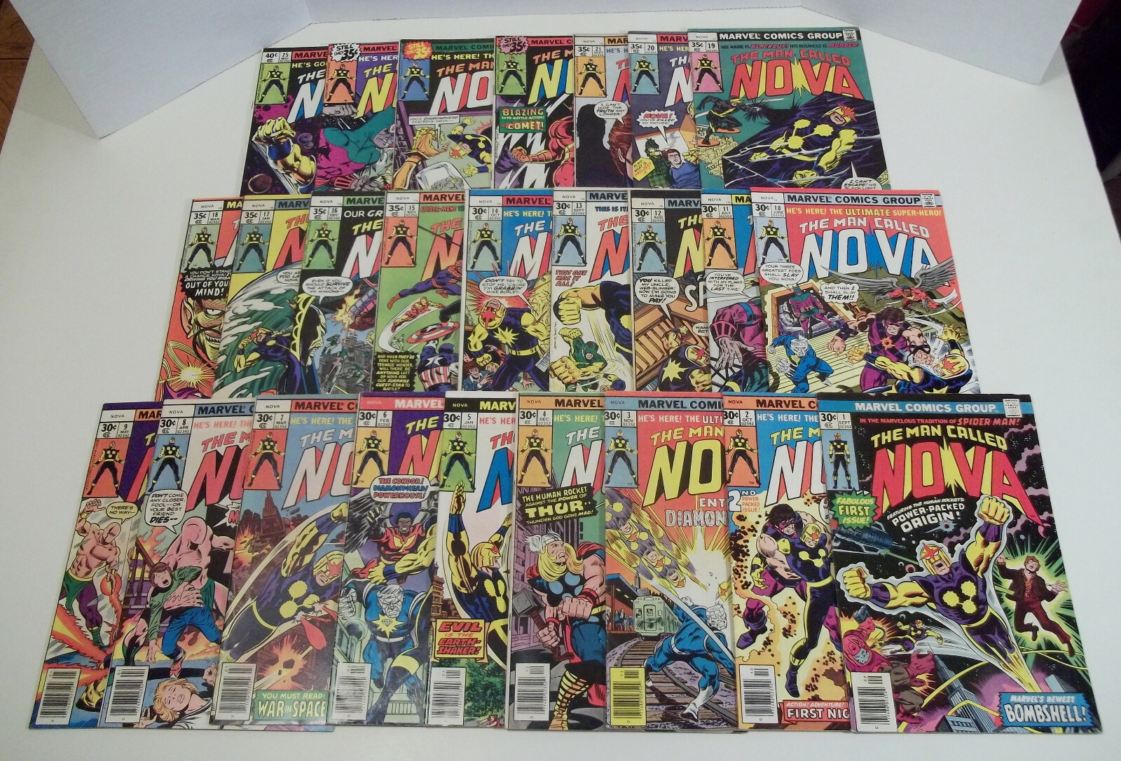 Nova # 1-25 Marvel Comics 1976 complete full lot set run 2 3 4 5 6 7 8 9 10+++++