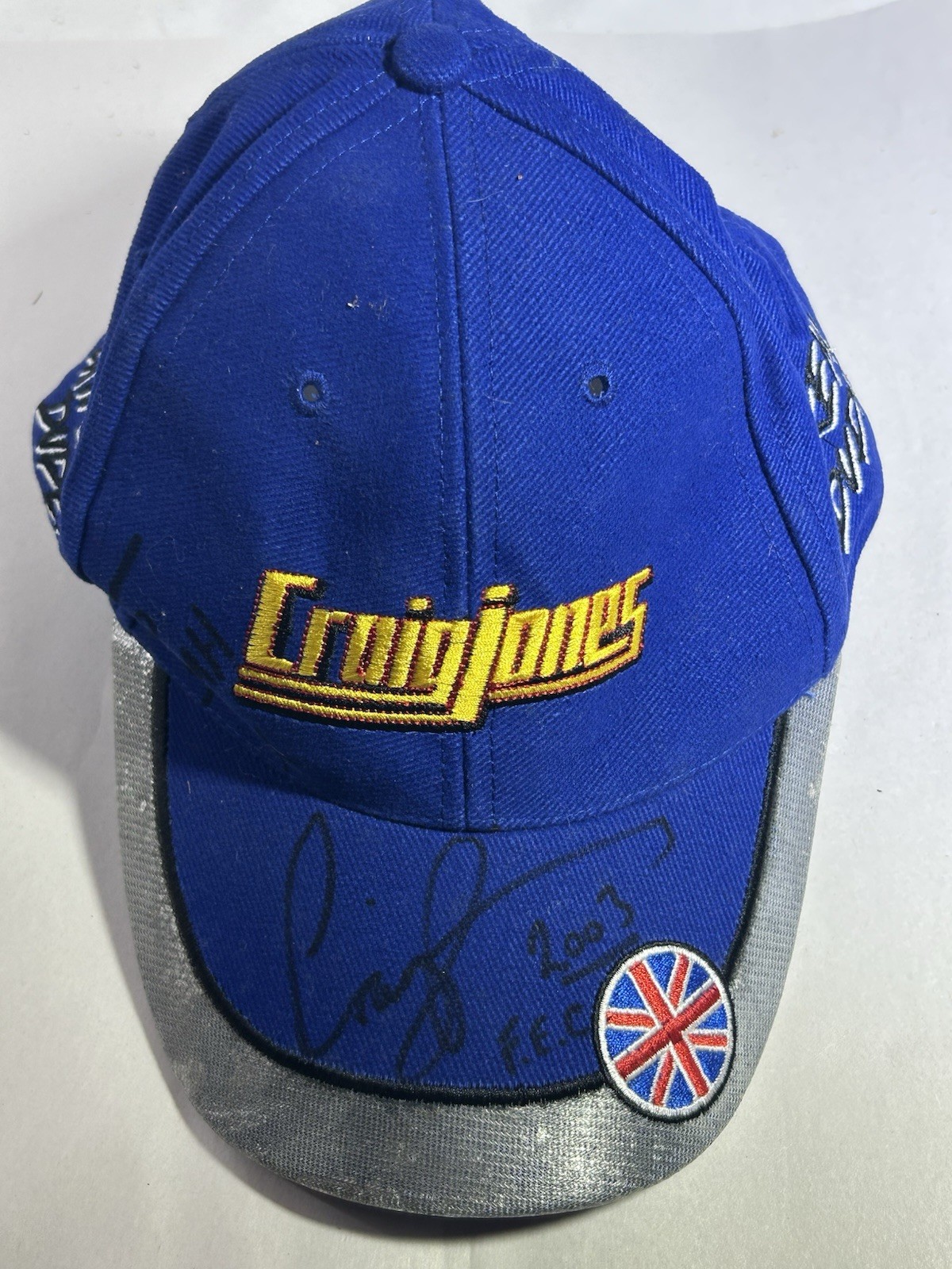 Craig Jones Hand Signed Cap Superbike World Championship Motorcycle Racing
