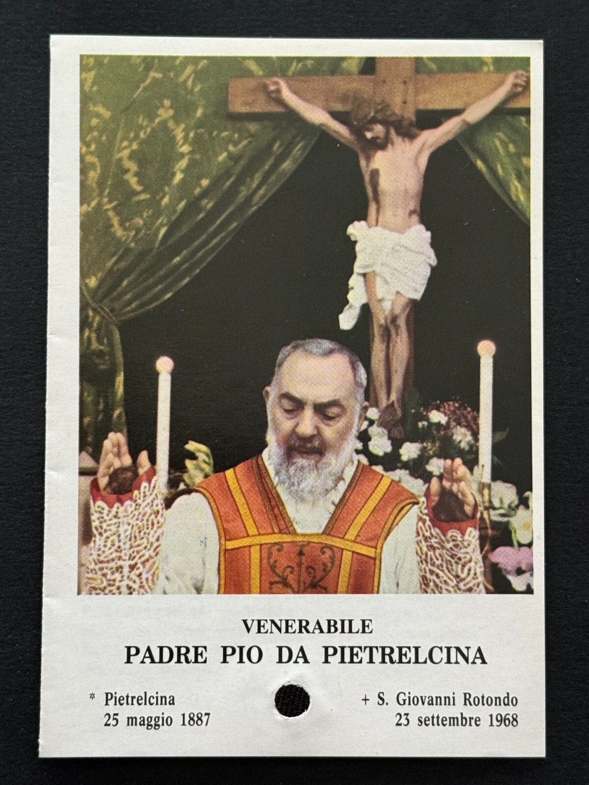 holy card relic santino reliquie reliquia \