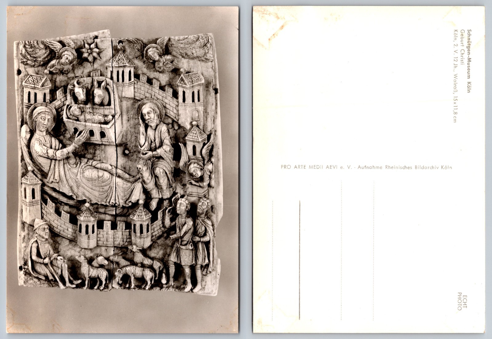 Continental Medieval Religious Art Postcard