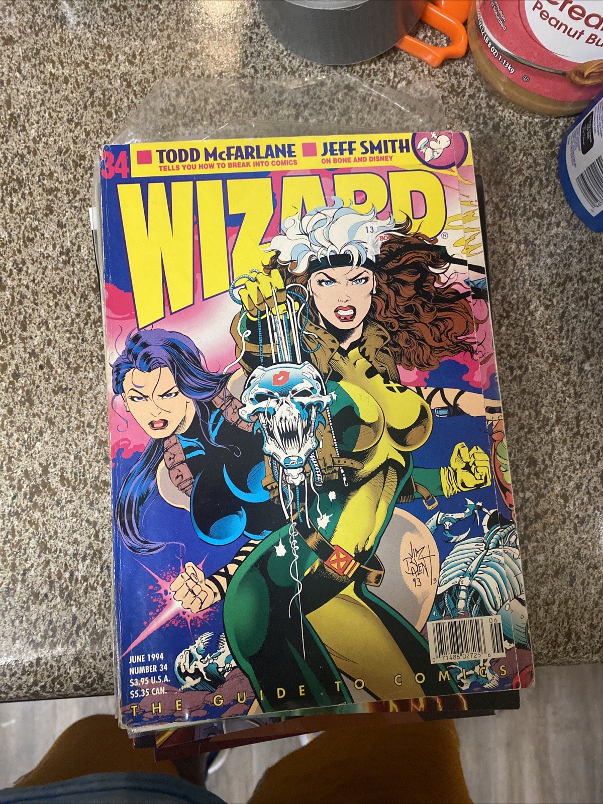 Wizard Magazine #34 CGC 9.4 NM Jim Balent cover Rogue X-Men Gatefold cover 1994