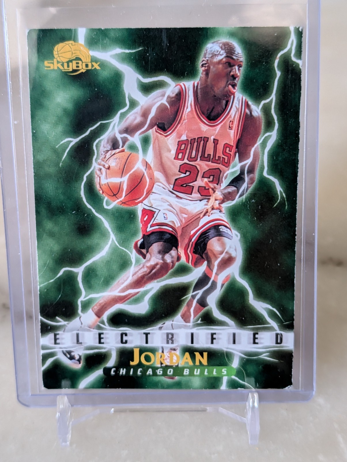 1996 SkyBox Electrified Michael Jordan #278 Chicago Bulls NBA Bad Condition 