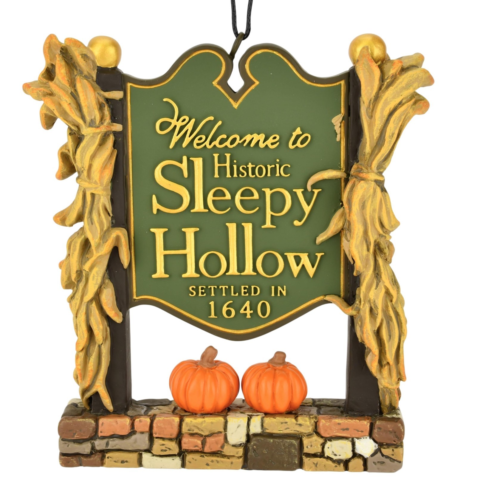Welcome to Sleepy Hollow Sign Halloween Ornament Decoration