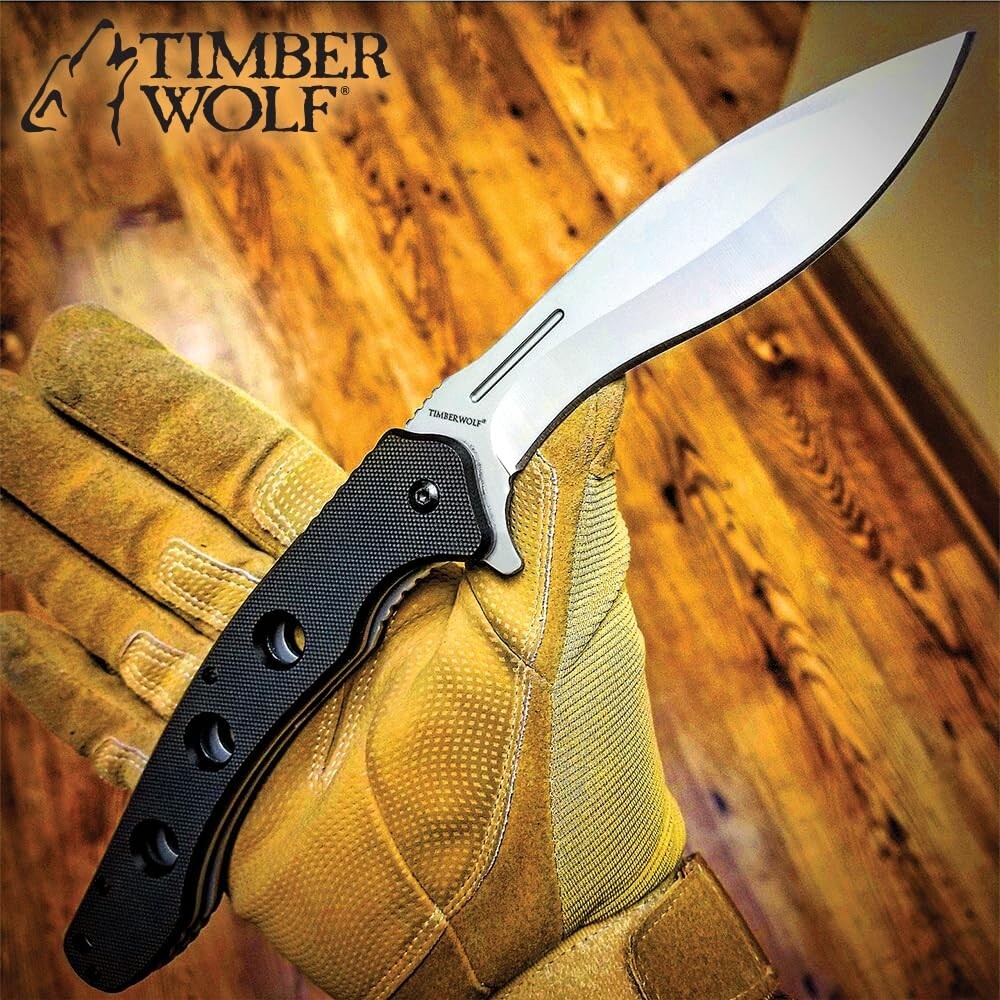 Timber Wolf Tactical Beast Kukri | Foldable Pocket Knife | 6.25