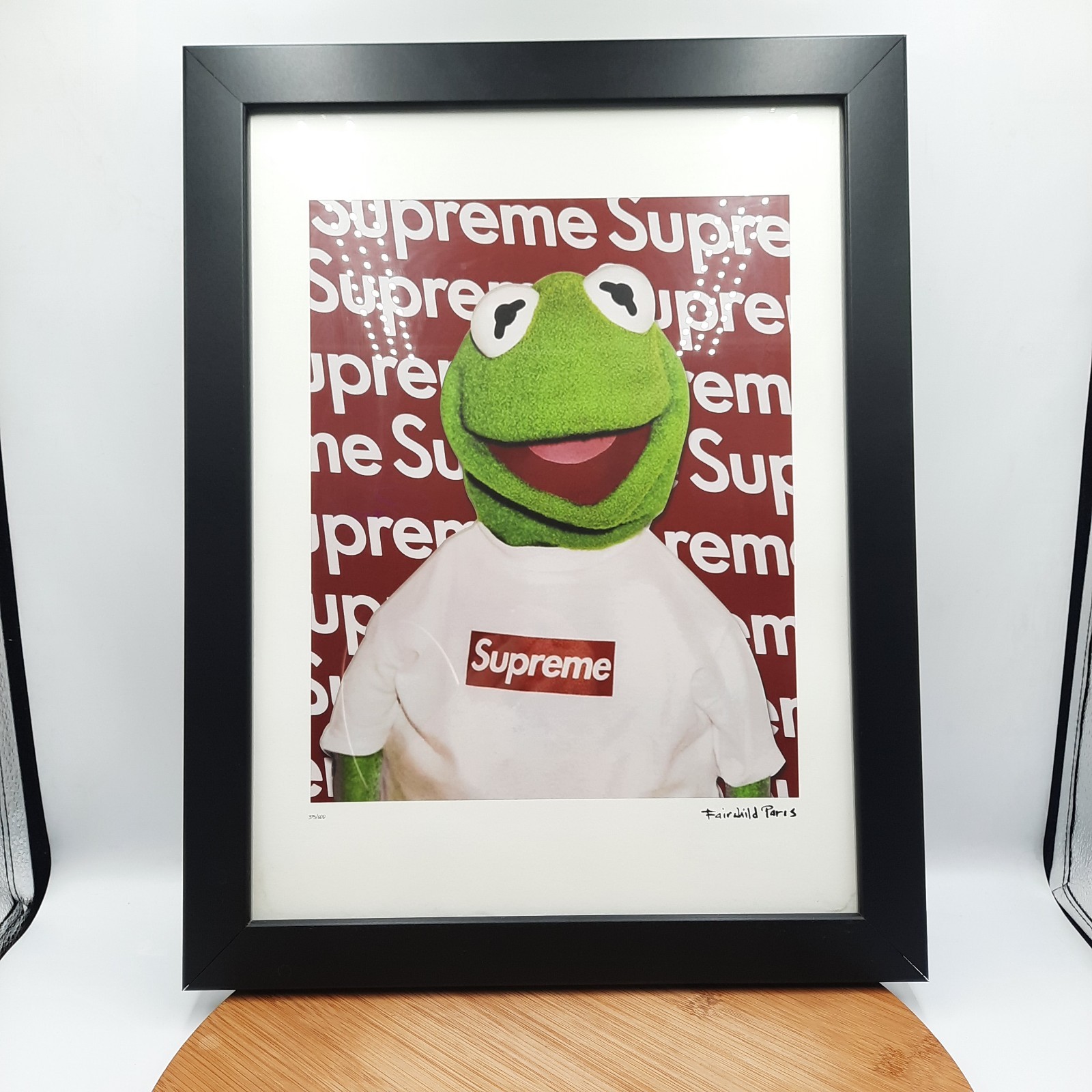 Supreme x Kermit The Frog Poster Print Muppets Fairchild Paris 375/600 Framed