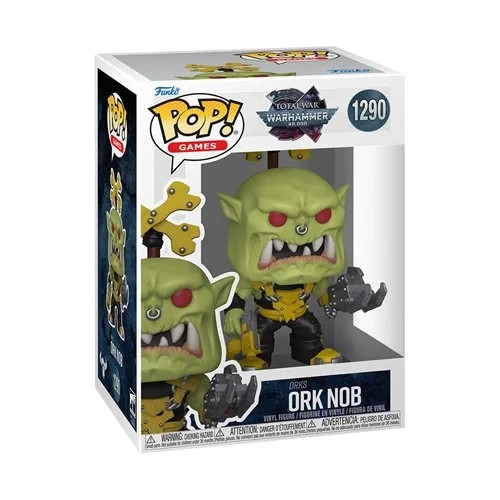 Funko POP Total War Warhammer 40,000 Ork Nob Figure 1290 + Protector