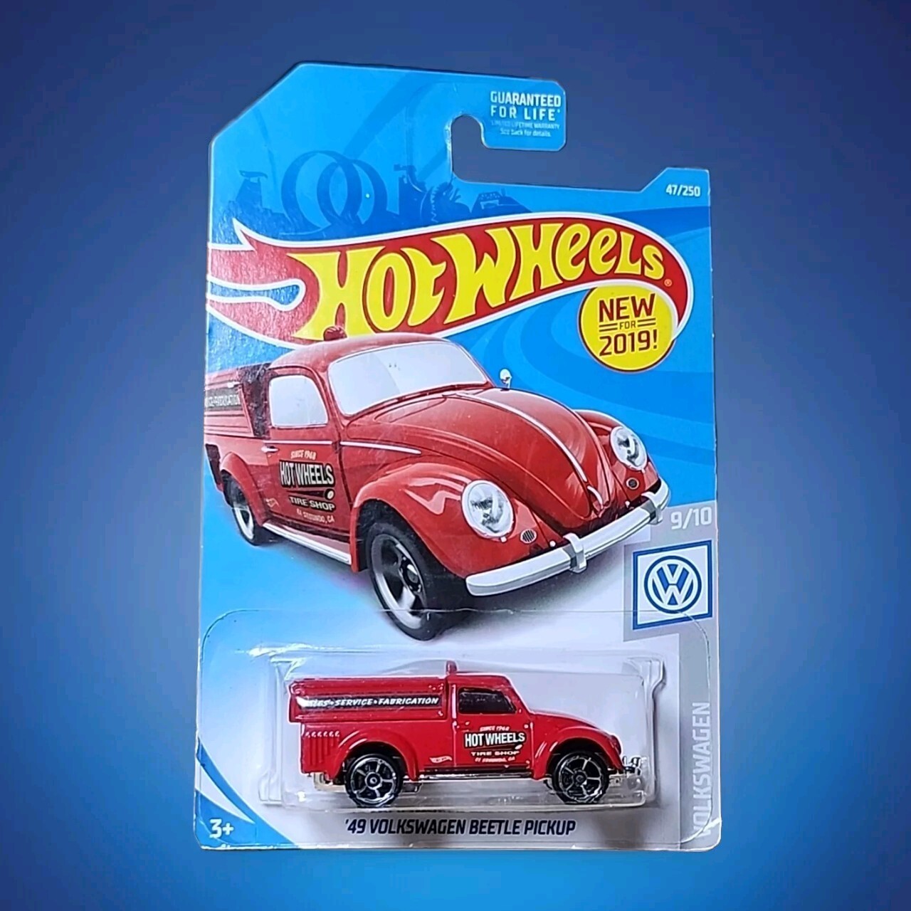 2019 Hot Wheels '49 Volkswagen Beetle Pickup Red #9/10 #47/250 NEW