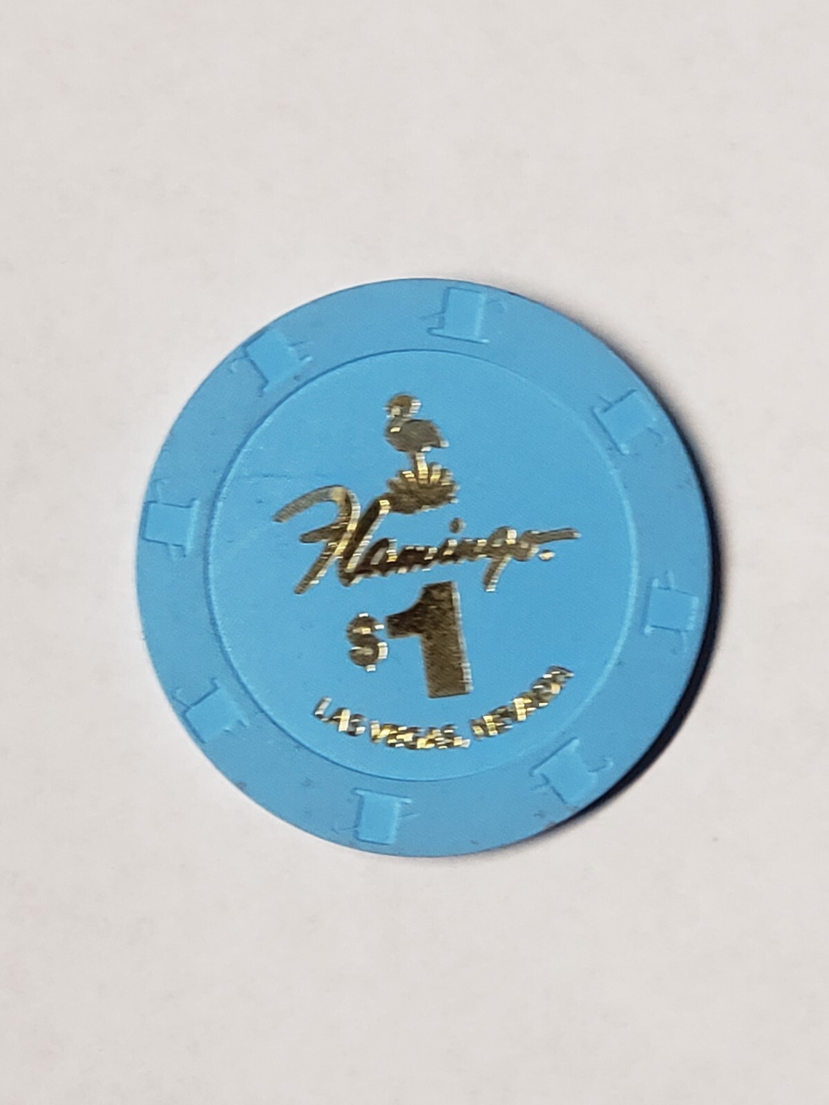 1.00 Chip Flamingo Casino Las Vegas Nevada 
