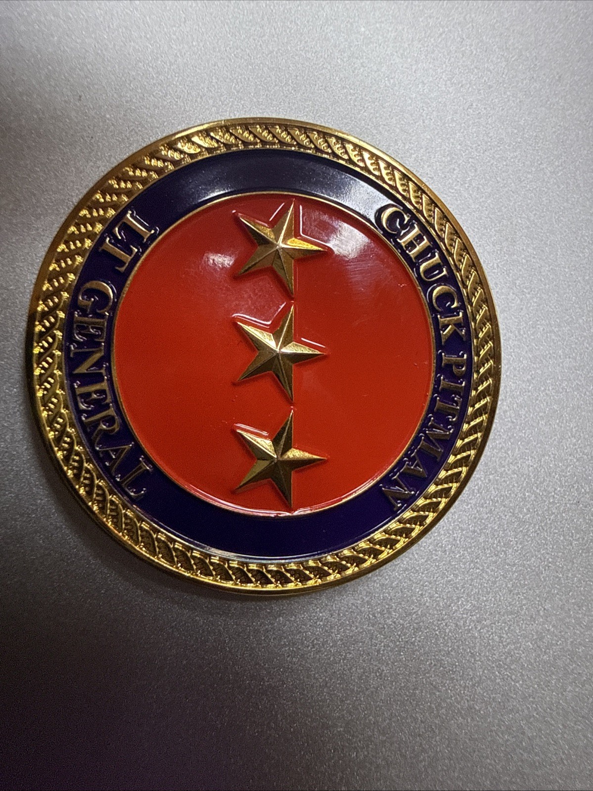 USMC Chuck Pitman Lt General Challenge Coin