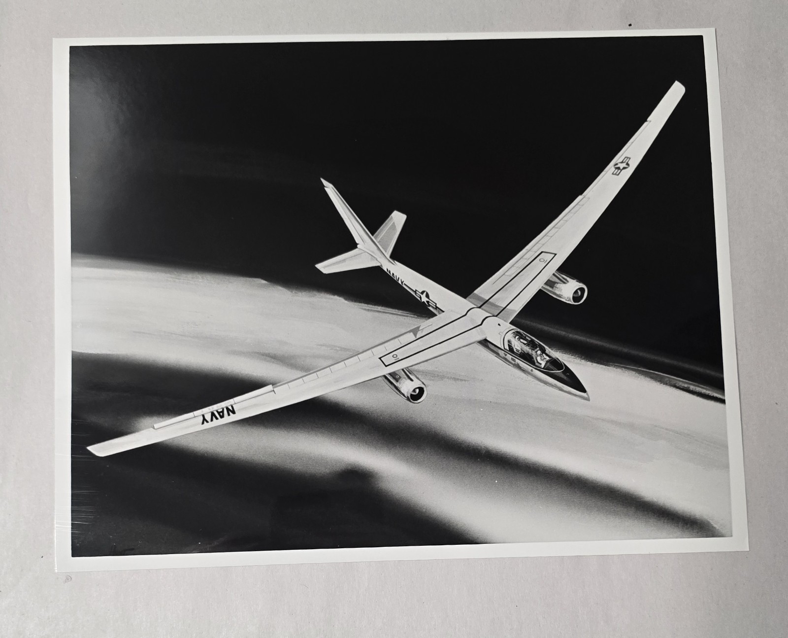 Official U.S. Navy OSSA Surveillance Aircraft Artist Concept High Altitude Photo