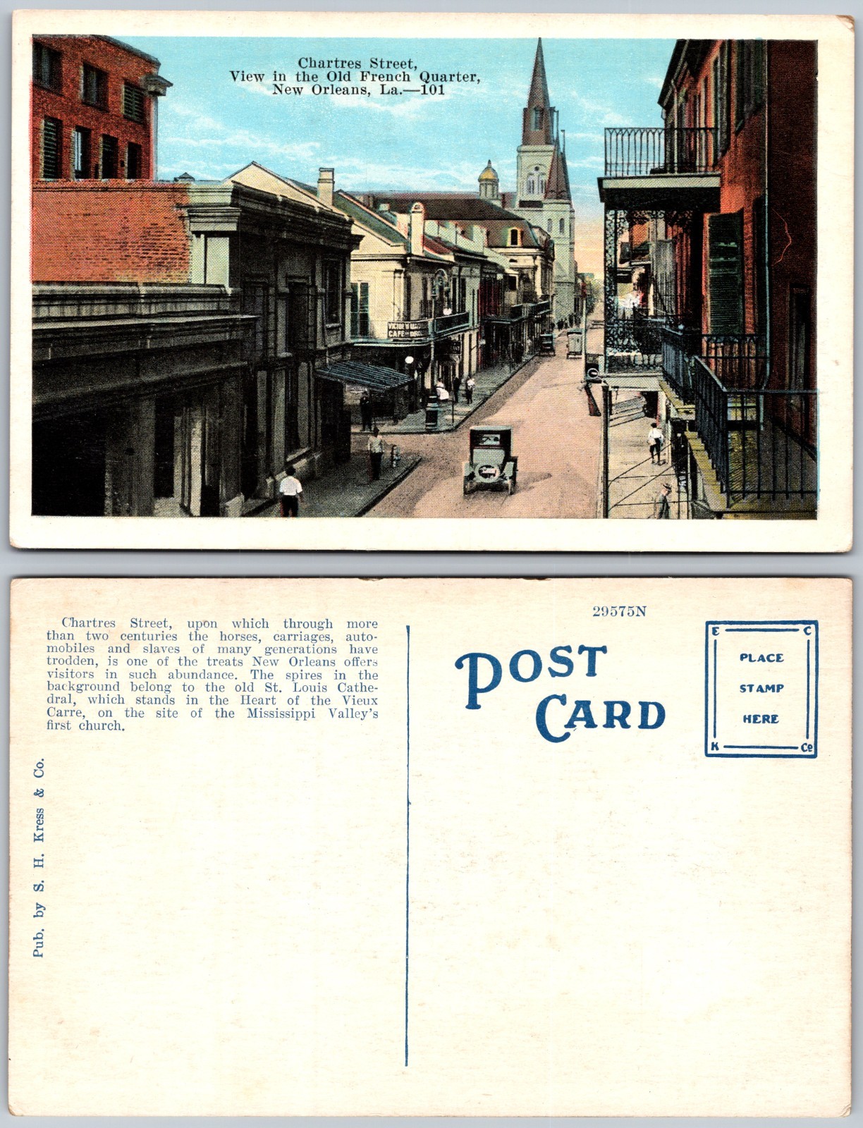 Chartres Street New Orleans LA Postcard