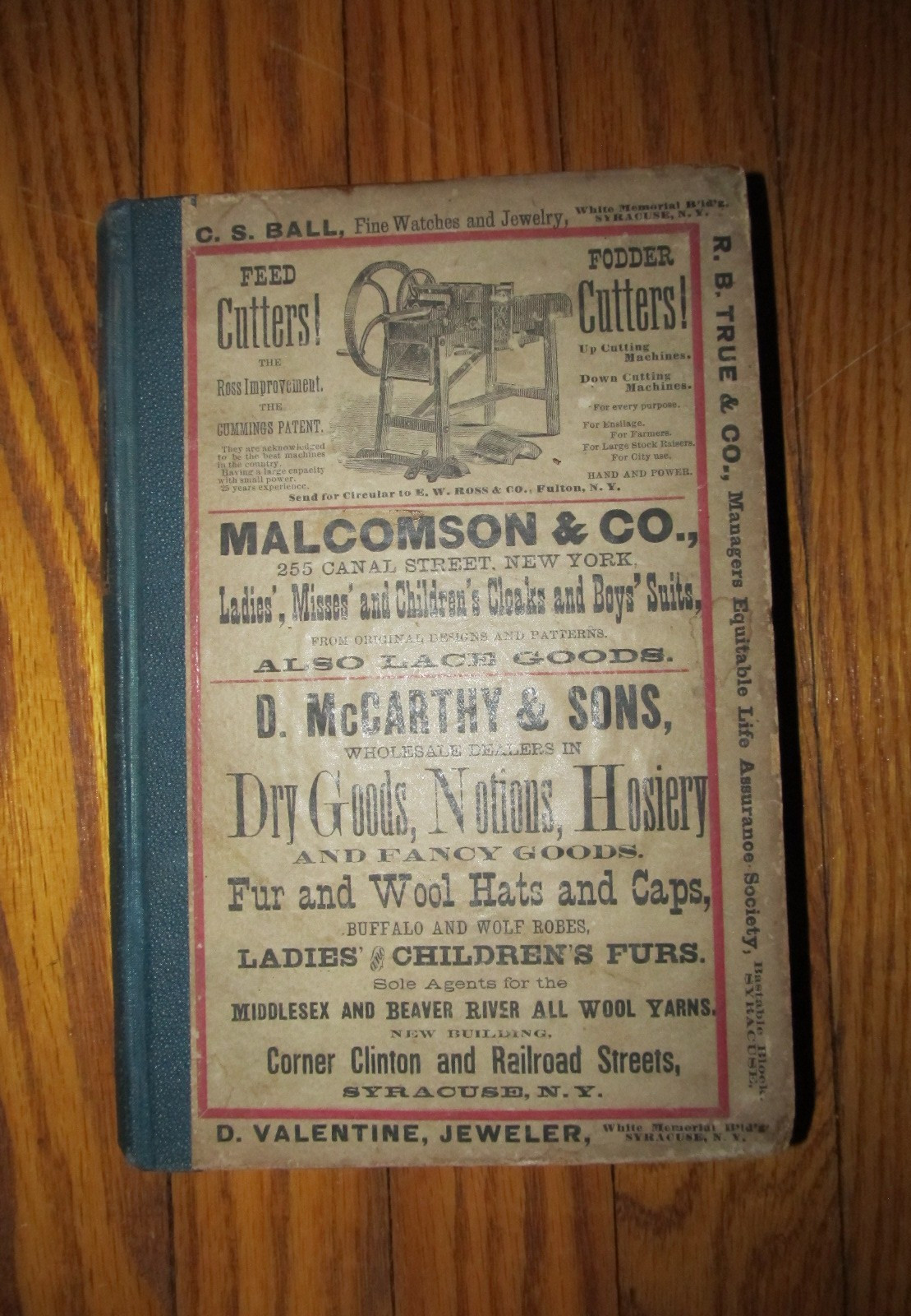 Rare 1881 Boyd's Syracuse NY Directory Onondaga County Business, Advertising Etc