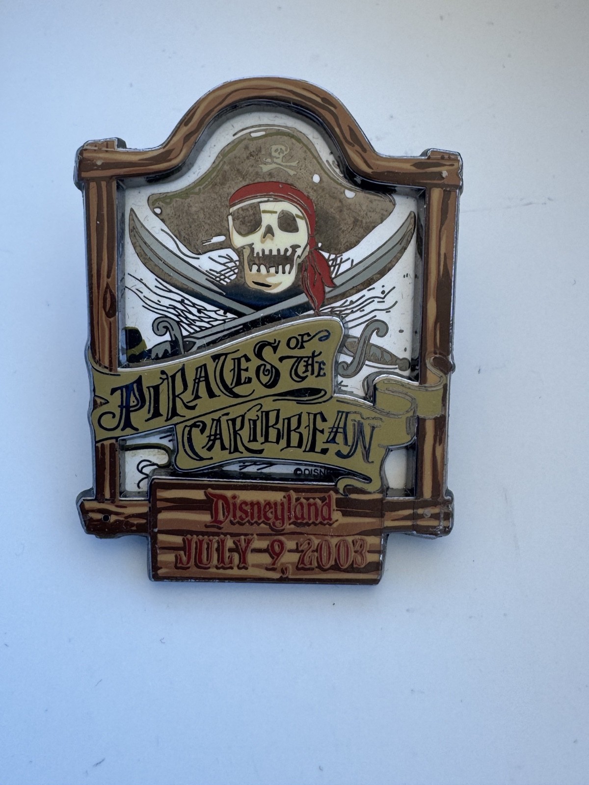 Disneyland Pirates of the Caribbean Logo Pin July 9 2003 LE 3000 =