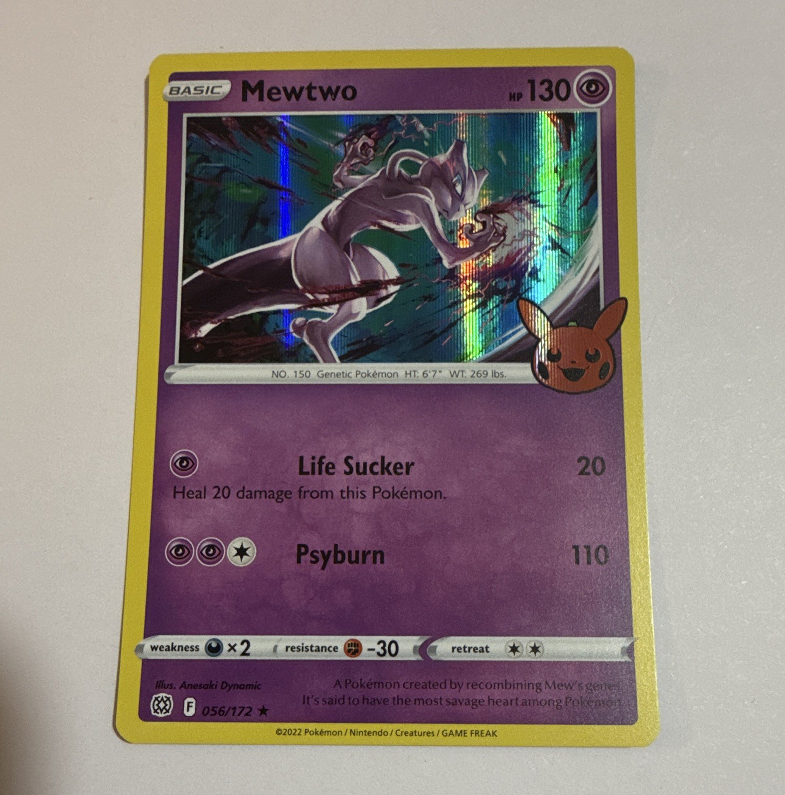 Pokemon TCG Mewtwo 056/172 Trick or Trade Holo Promo (English)