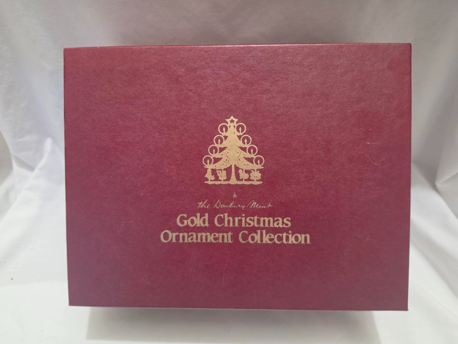 Vintage Danbury Mint Gold Christmas 12 Ornament Collection