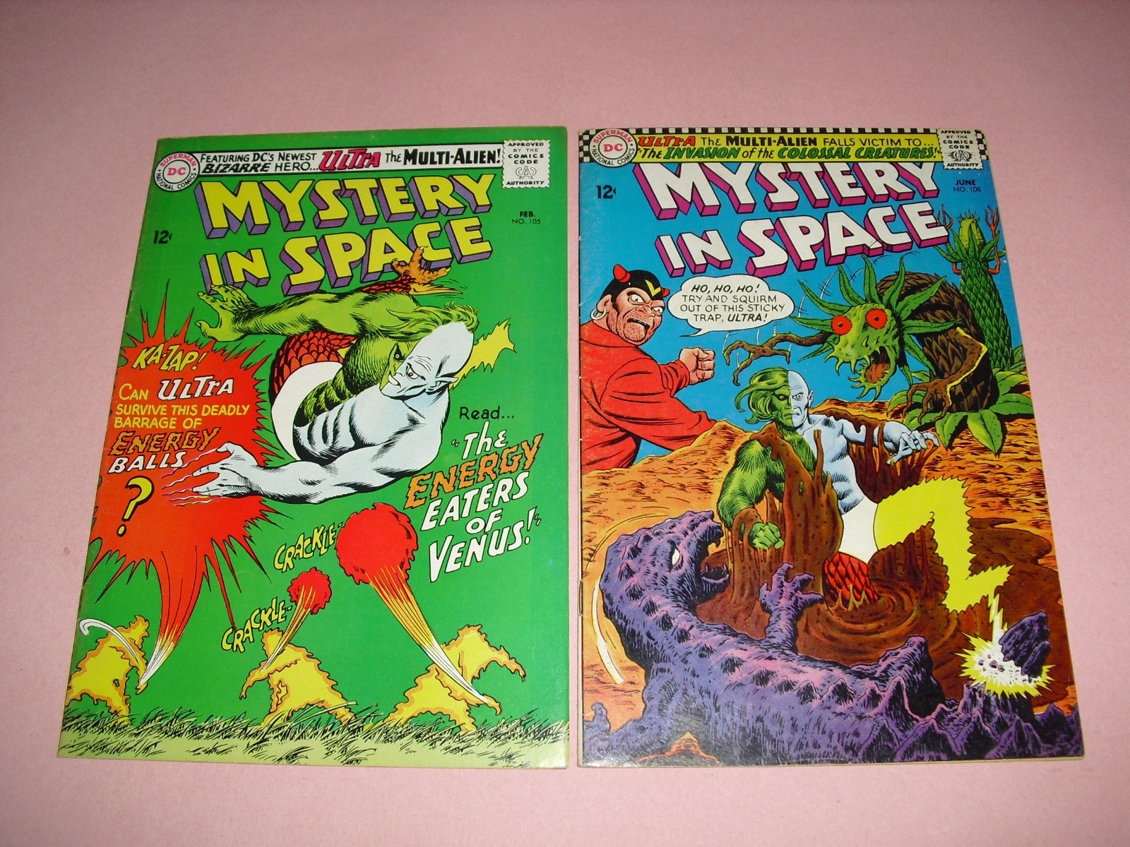 Mystery in Space #105 & #108 both around FN 6.0 from 1966 DC F fine C175