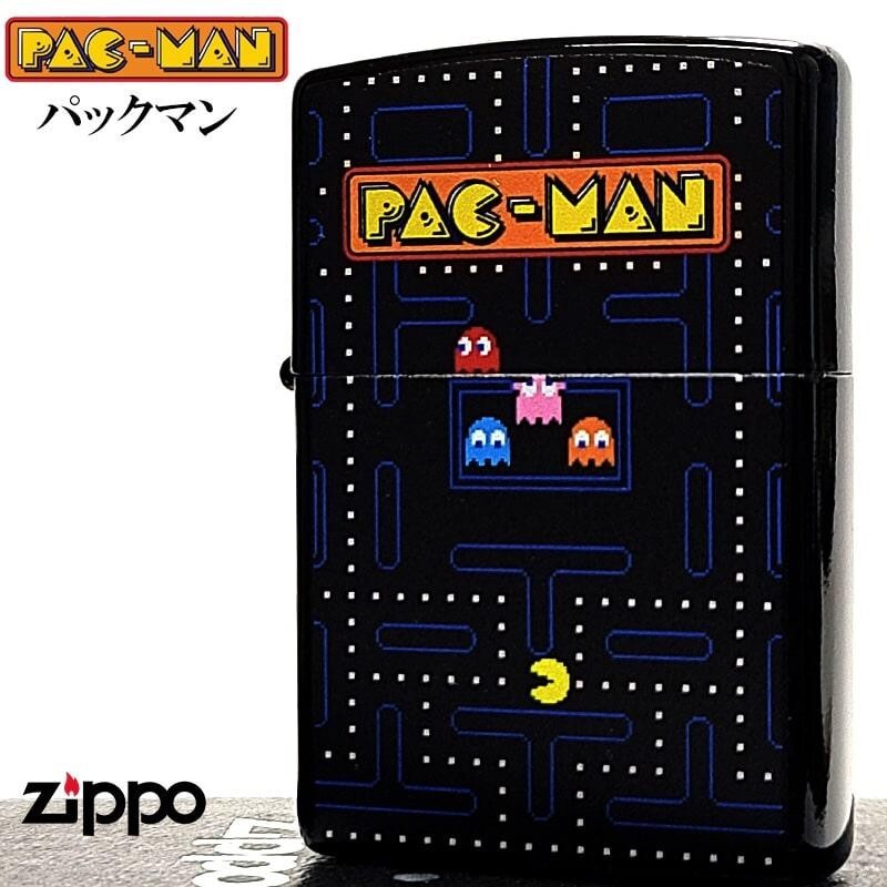 Zippo Namco Legendary Pacman Game Matte Black Oil Lighter Japan Game Regular