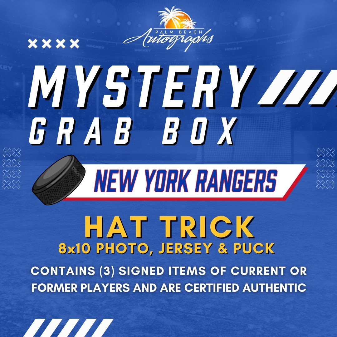Mystery Grab Box - New York Rangers NHL Hockey Autographed Hat Trick