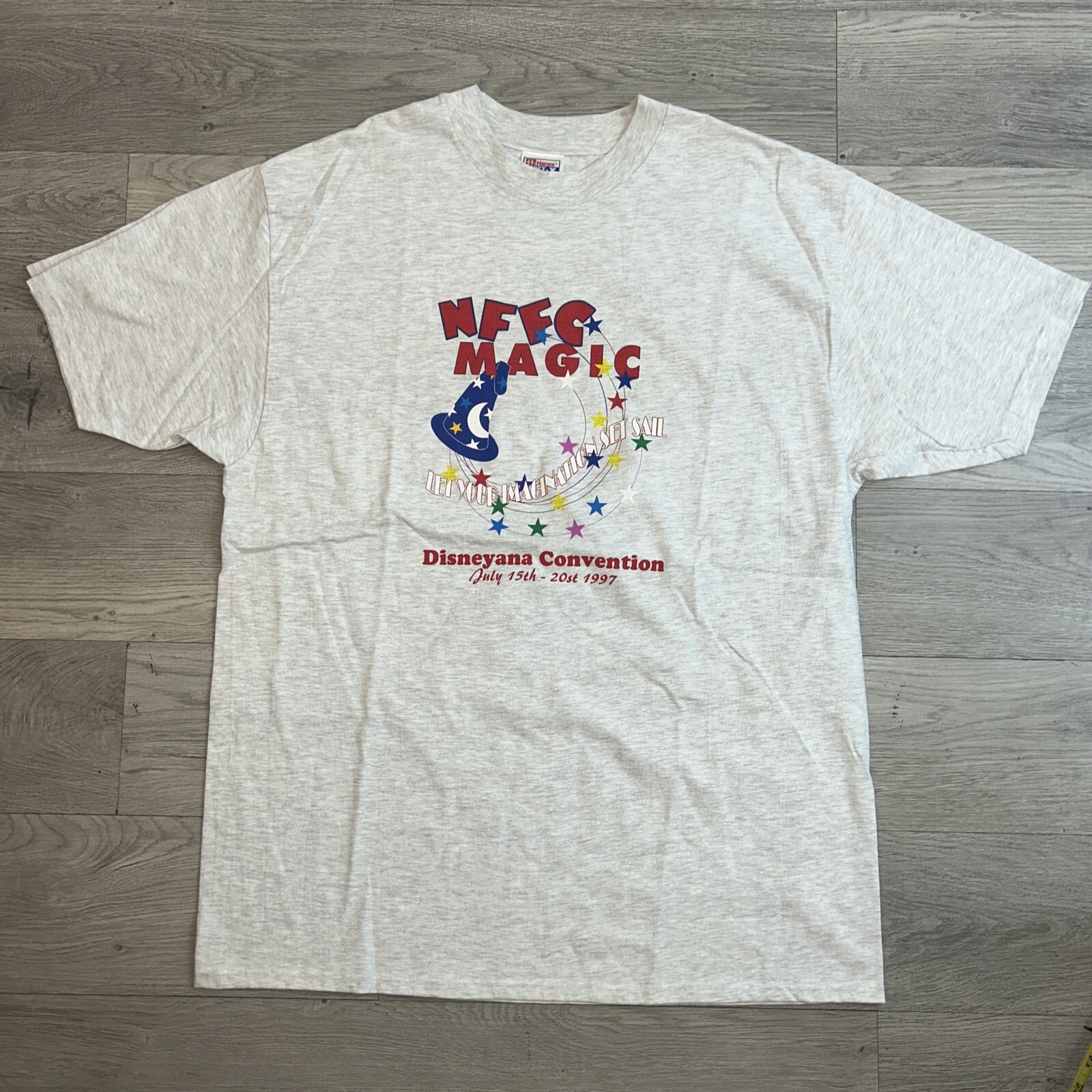Disney Disneyana Convention 1997 Mickey Sorcerer T-Shirt NFFC Magic Vintage XL