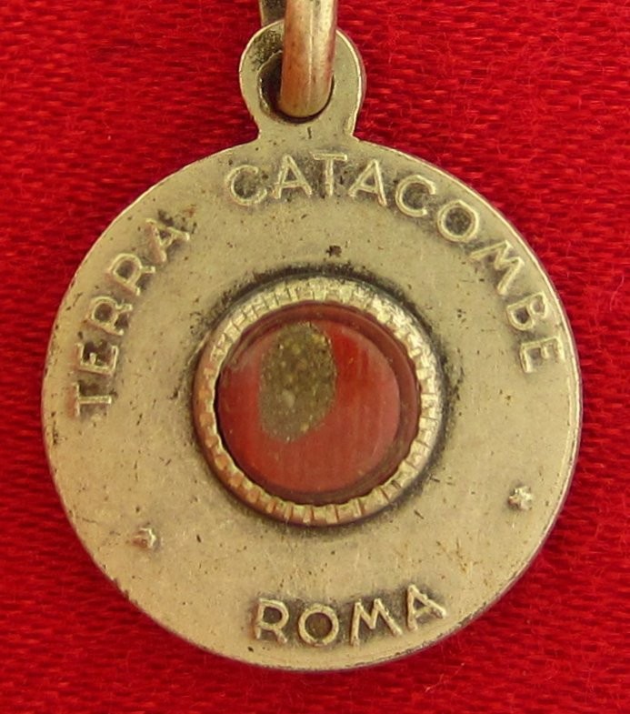Vintage CATACOMB Relic Medal POPE PAUL VI Religious Catholic CATACOMBS OF ROME